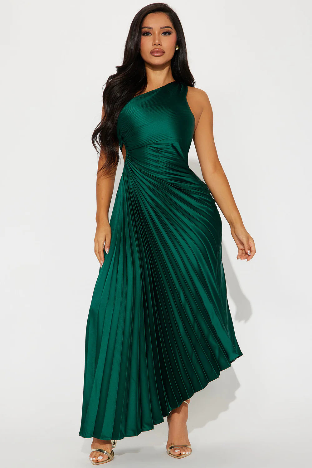 Selene Pleated Maxi Dress