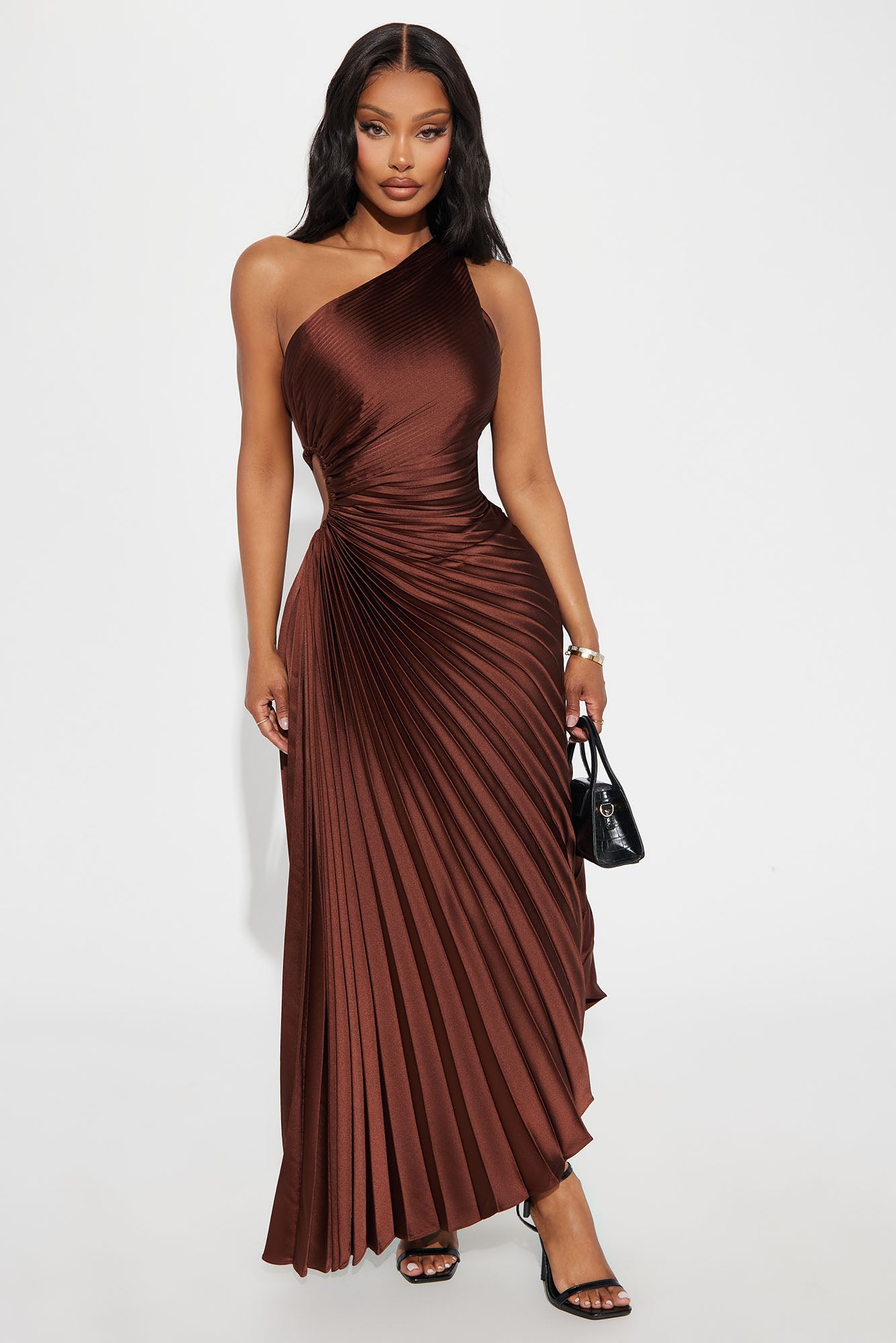 Selene Pleated Maxi Dress