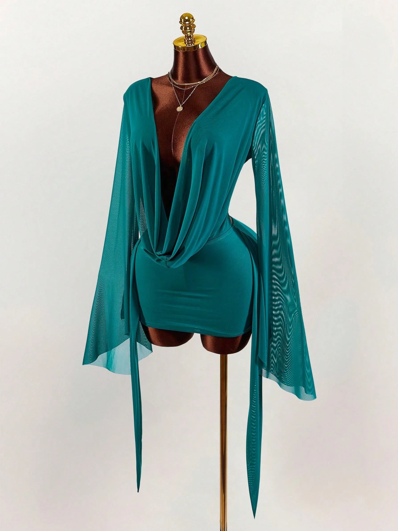 VALENCIA DRAPE MINI DRESS