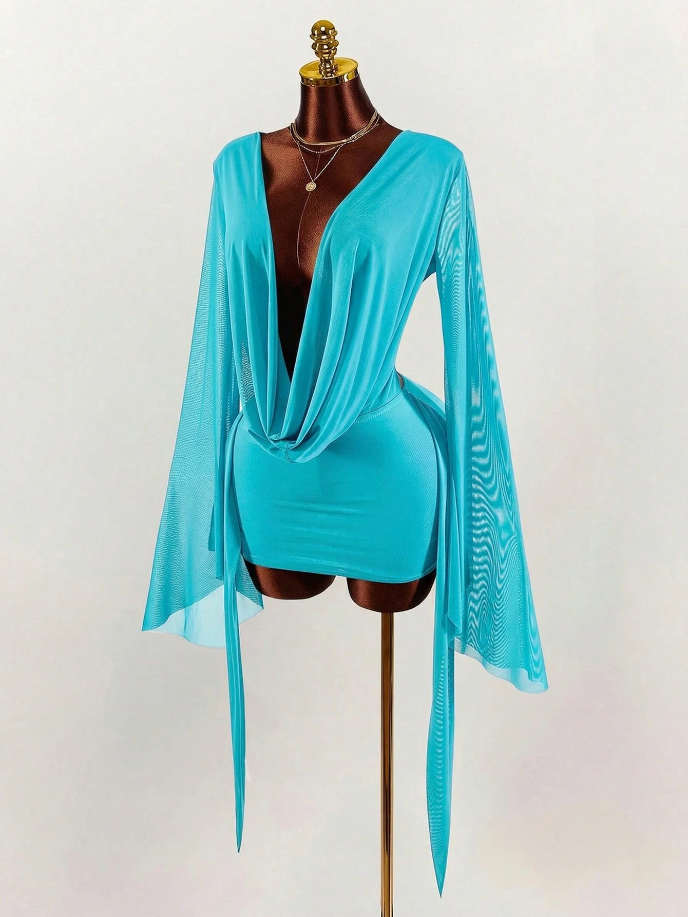 VALENCIA DRAPE MINI DRESS