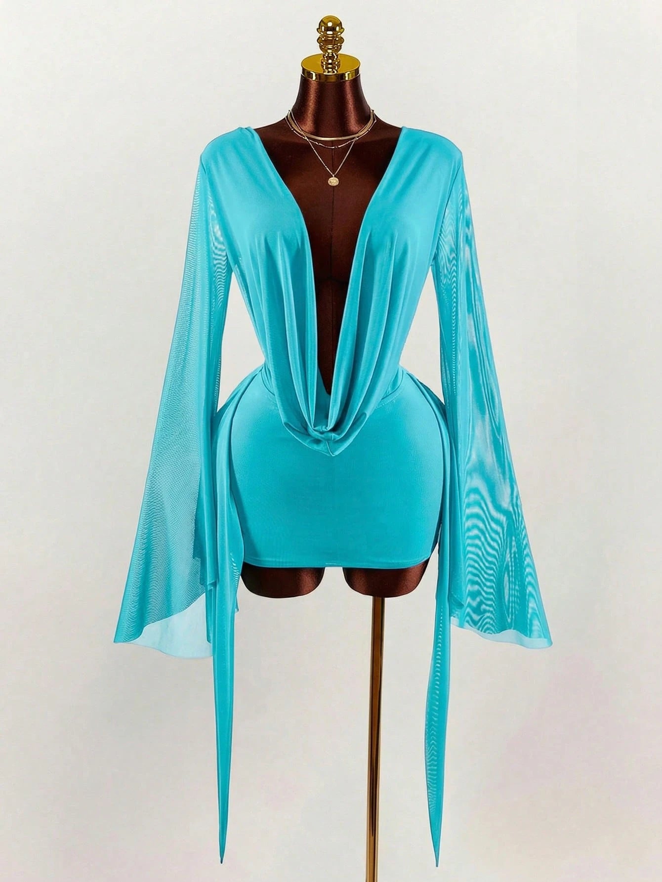 VALENCIA DRAPE MINI DRESS