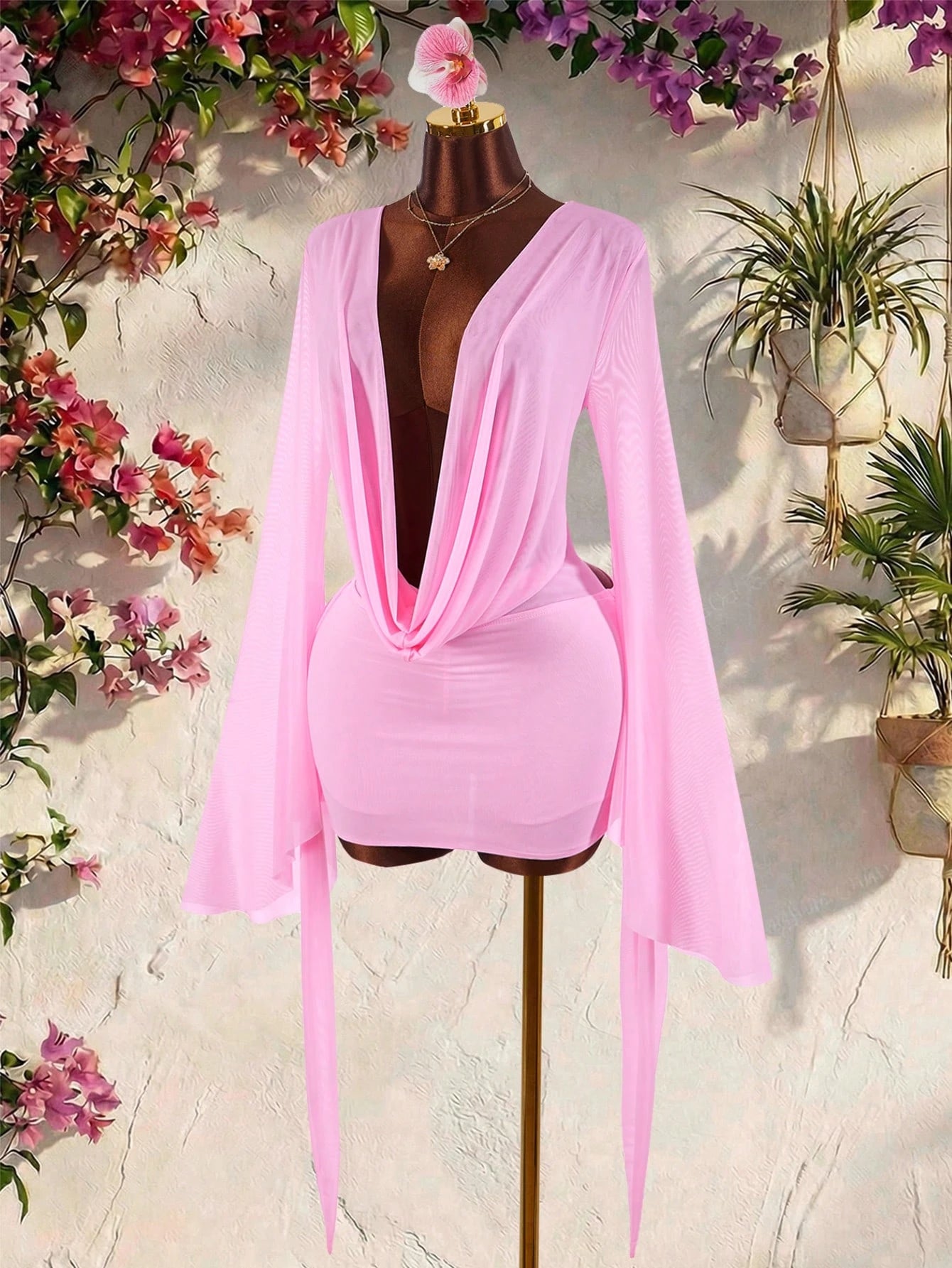 VALENCIA DRAPE MINI DRESS