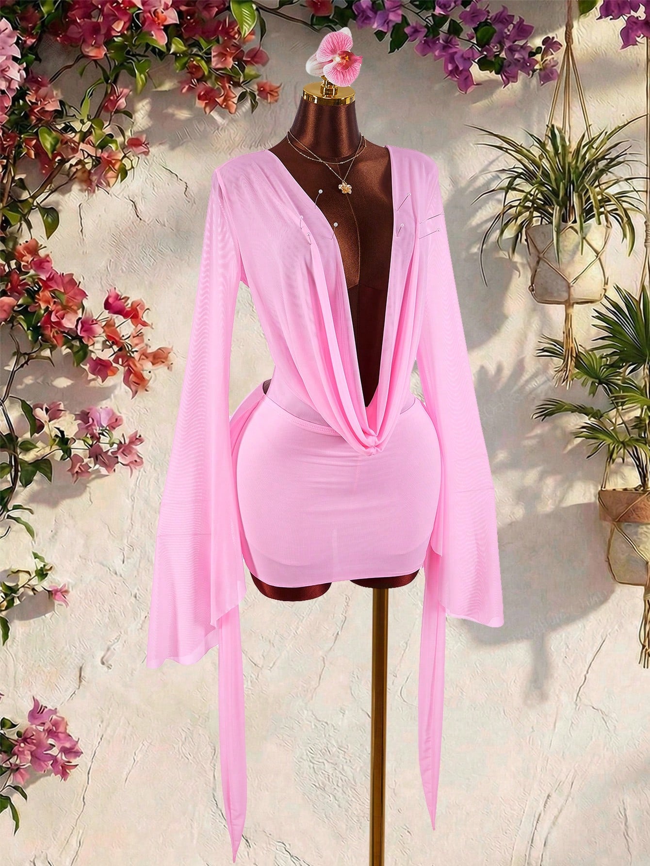 VALENCIA DRAPE MINI DRESS
