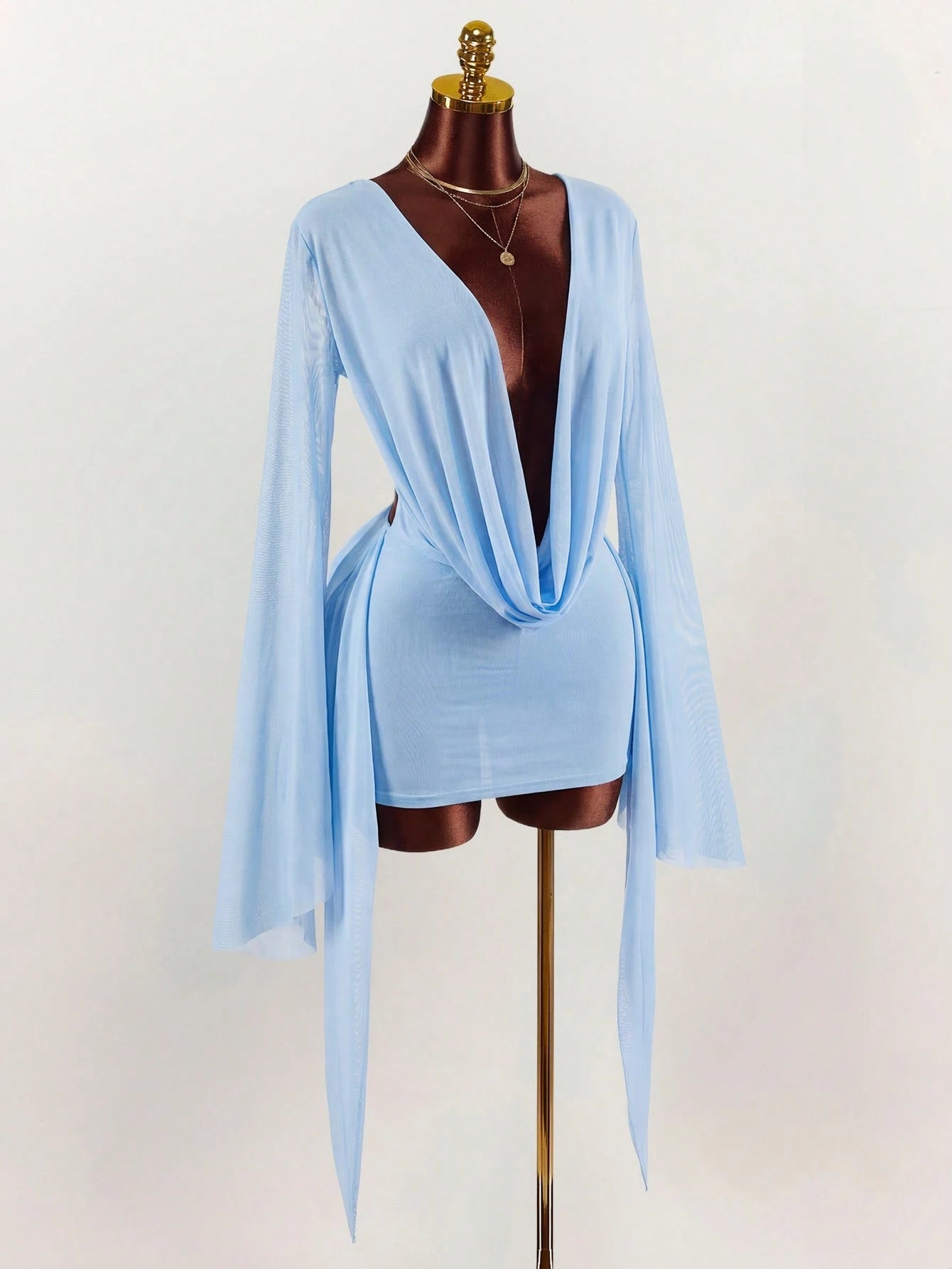 VALENCIA DRAPE MINI DRESS