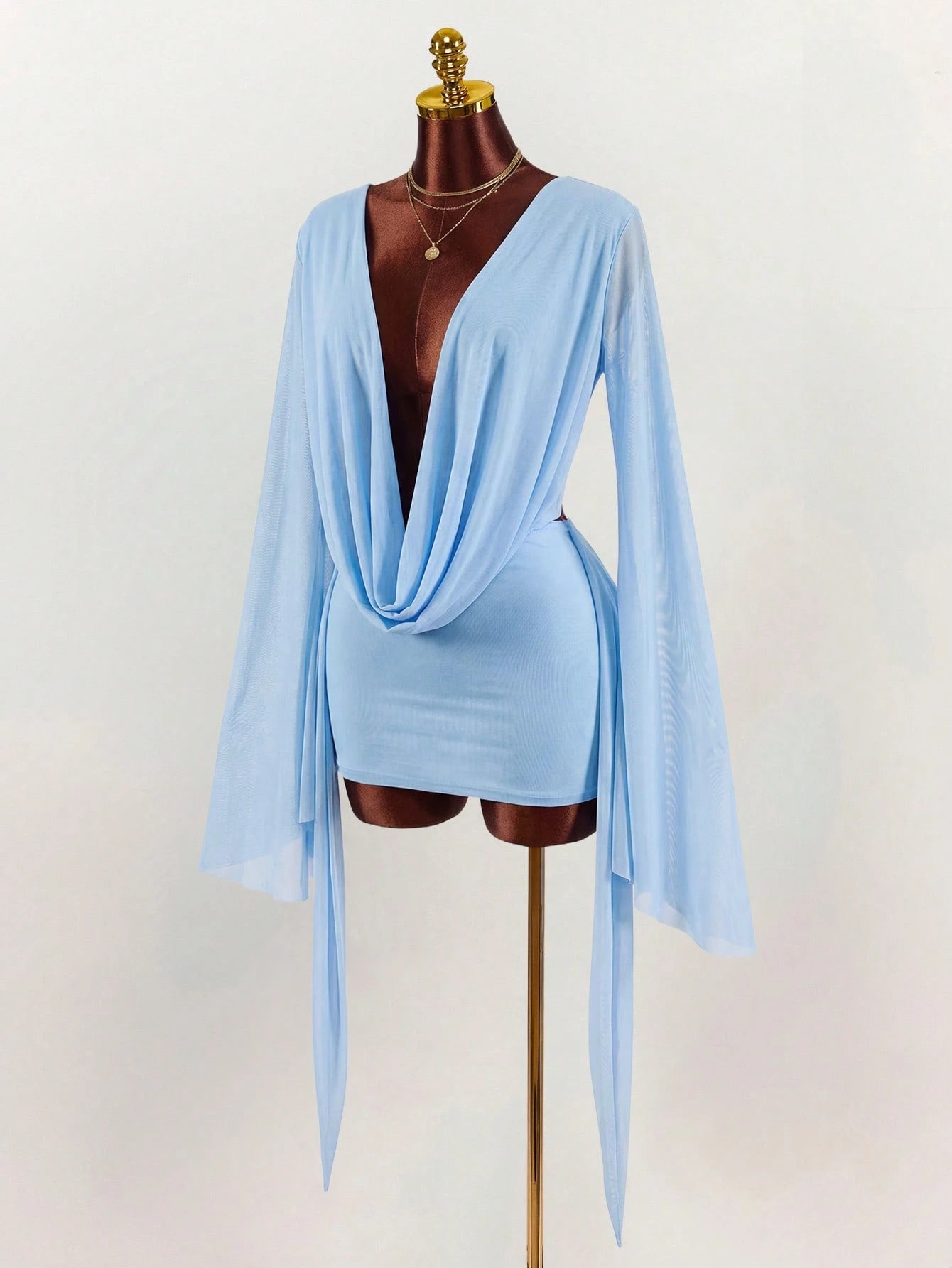 VALENCIA DRAPE MINI DRESS