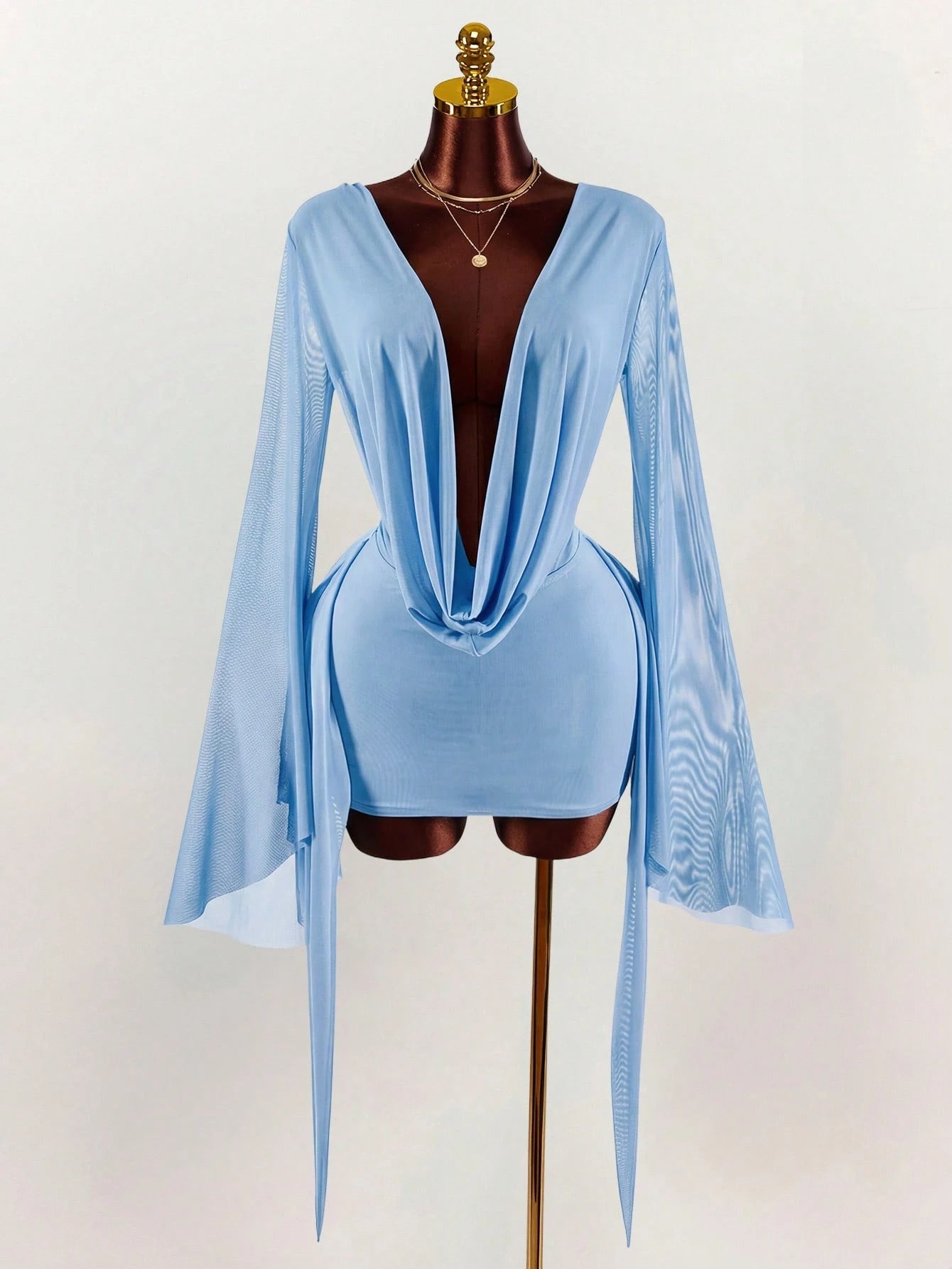 VALENCIA DRAPE MINI DRESS