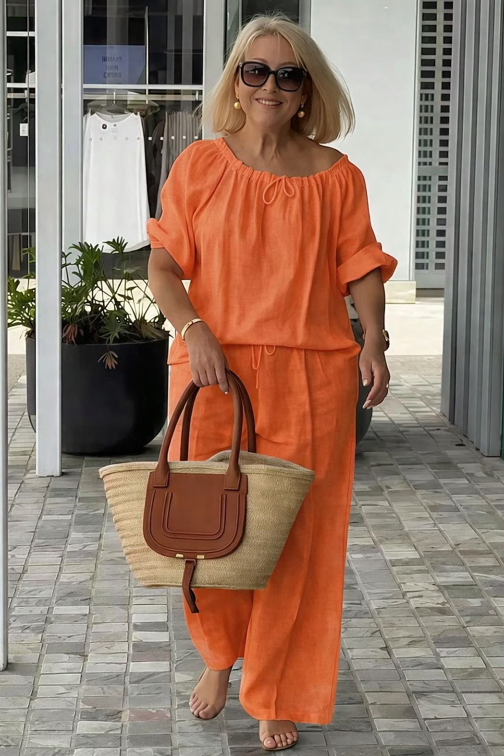 Amalfi Cotton Linen Co-Ord Set