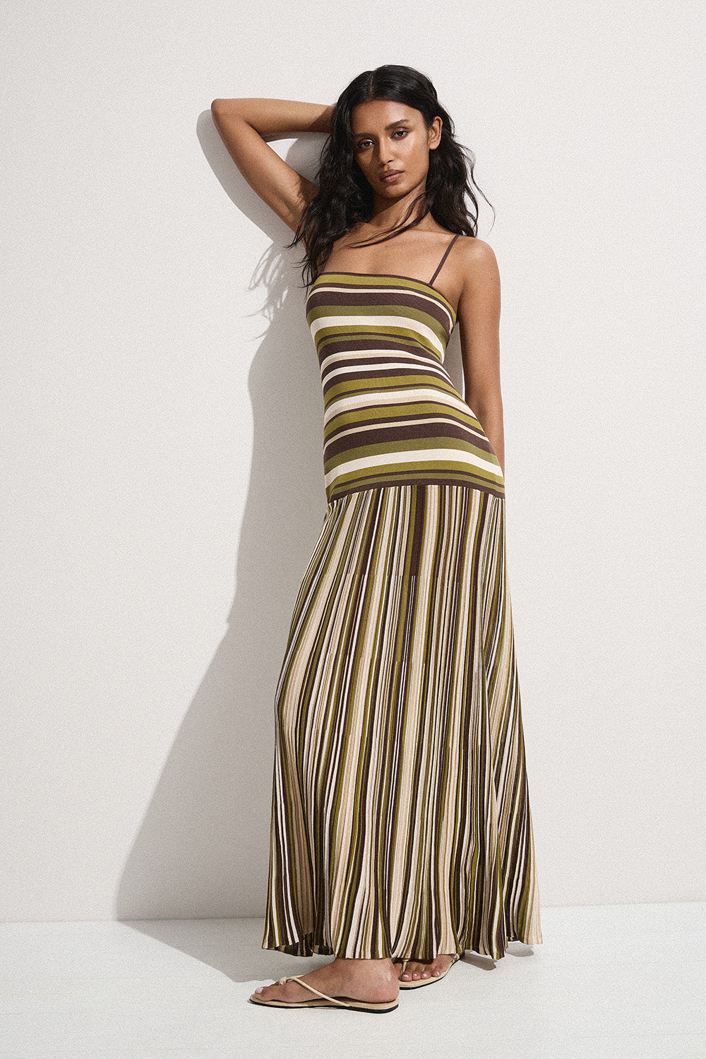 Sienna Stripe Knit Maxi Dress