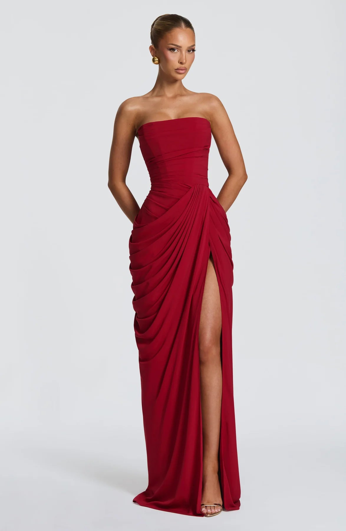 Livia Draped Maxi Dress