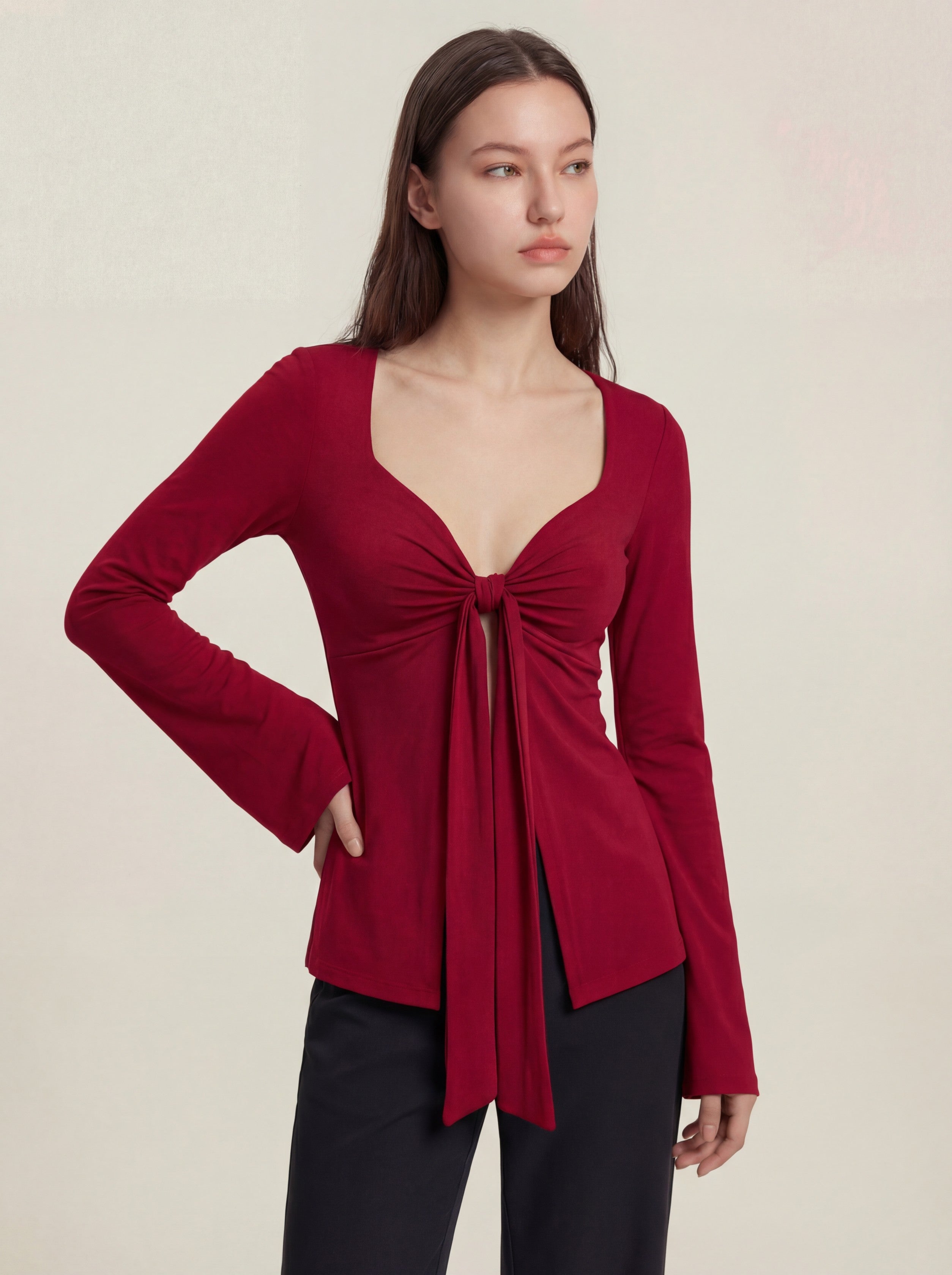 Zeïa Top - Wine Red