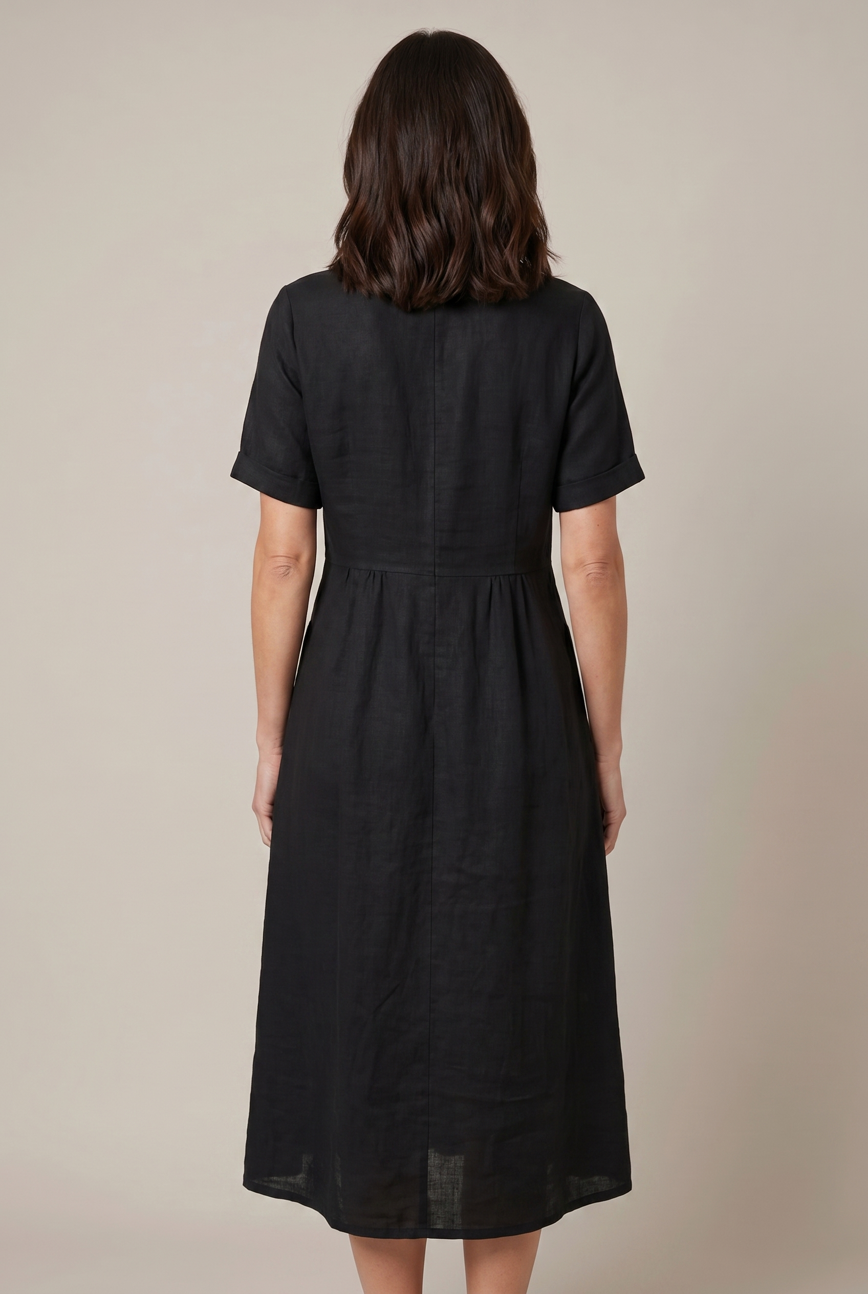 Liora Cotton Linen Midi Dress
