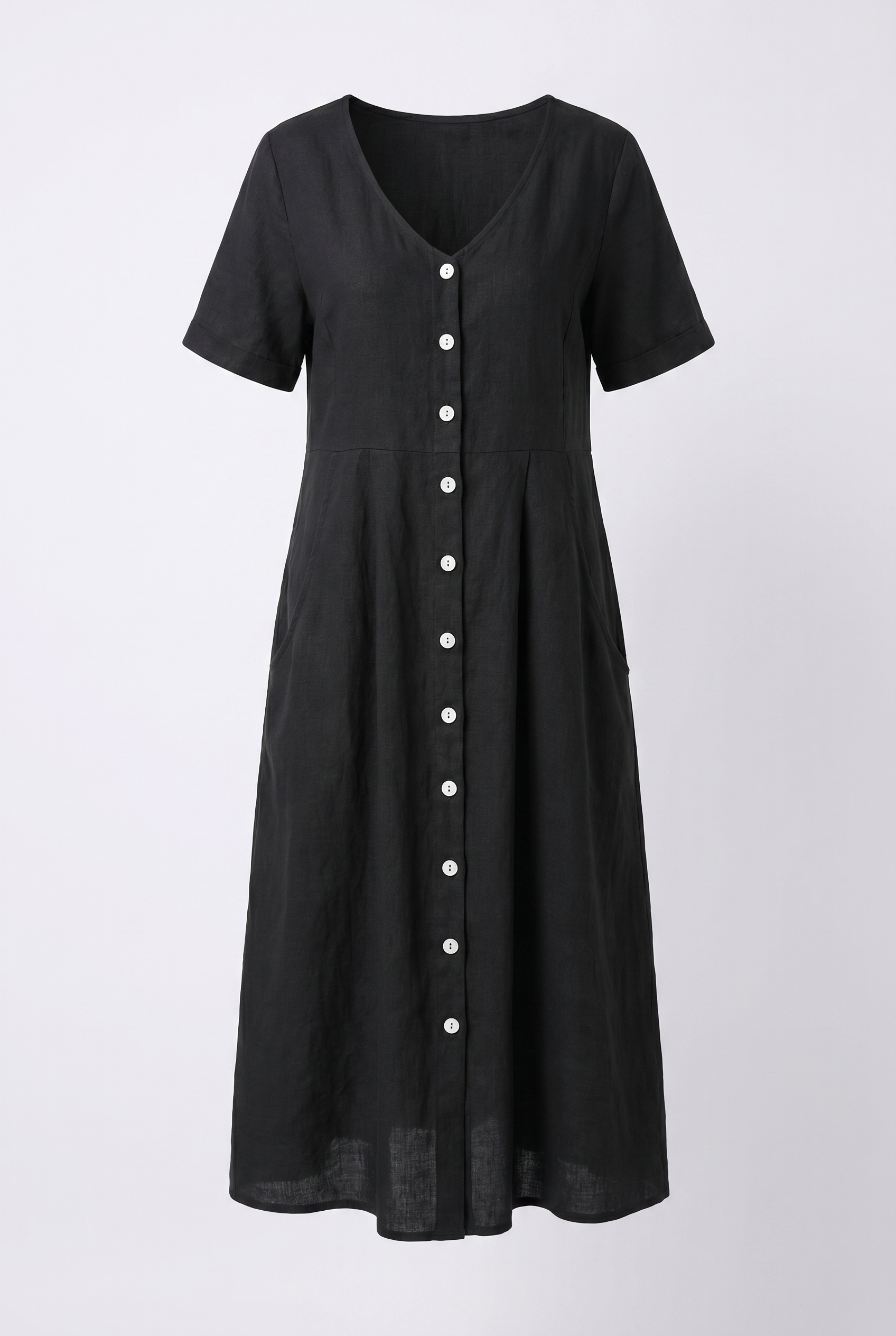Liora Cotton Linen Midi Dress