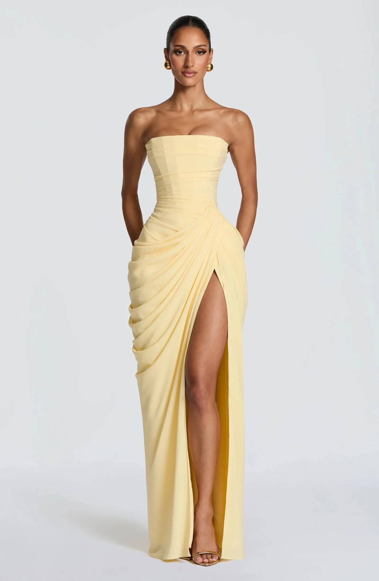 Livia Draped Maxi Dress