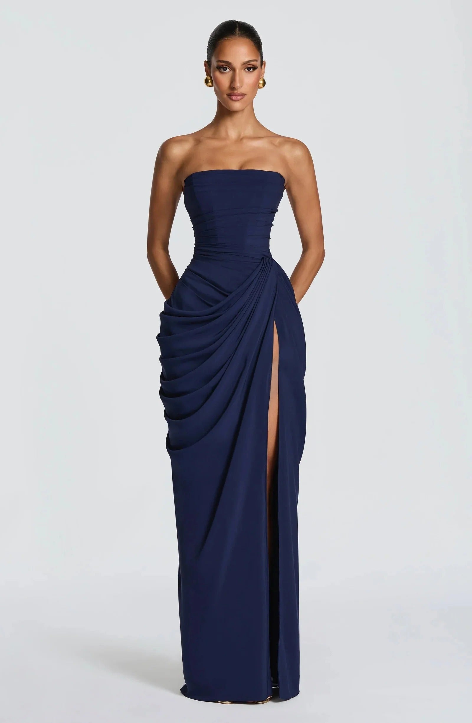 Livia Draped Maxi Dress