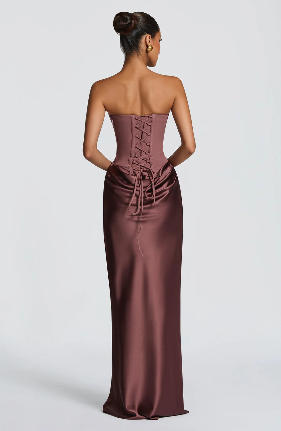 Valentina Satin Maxi Dress