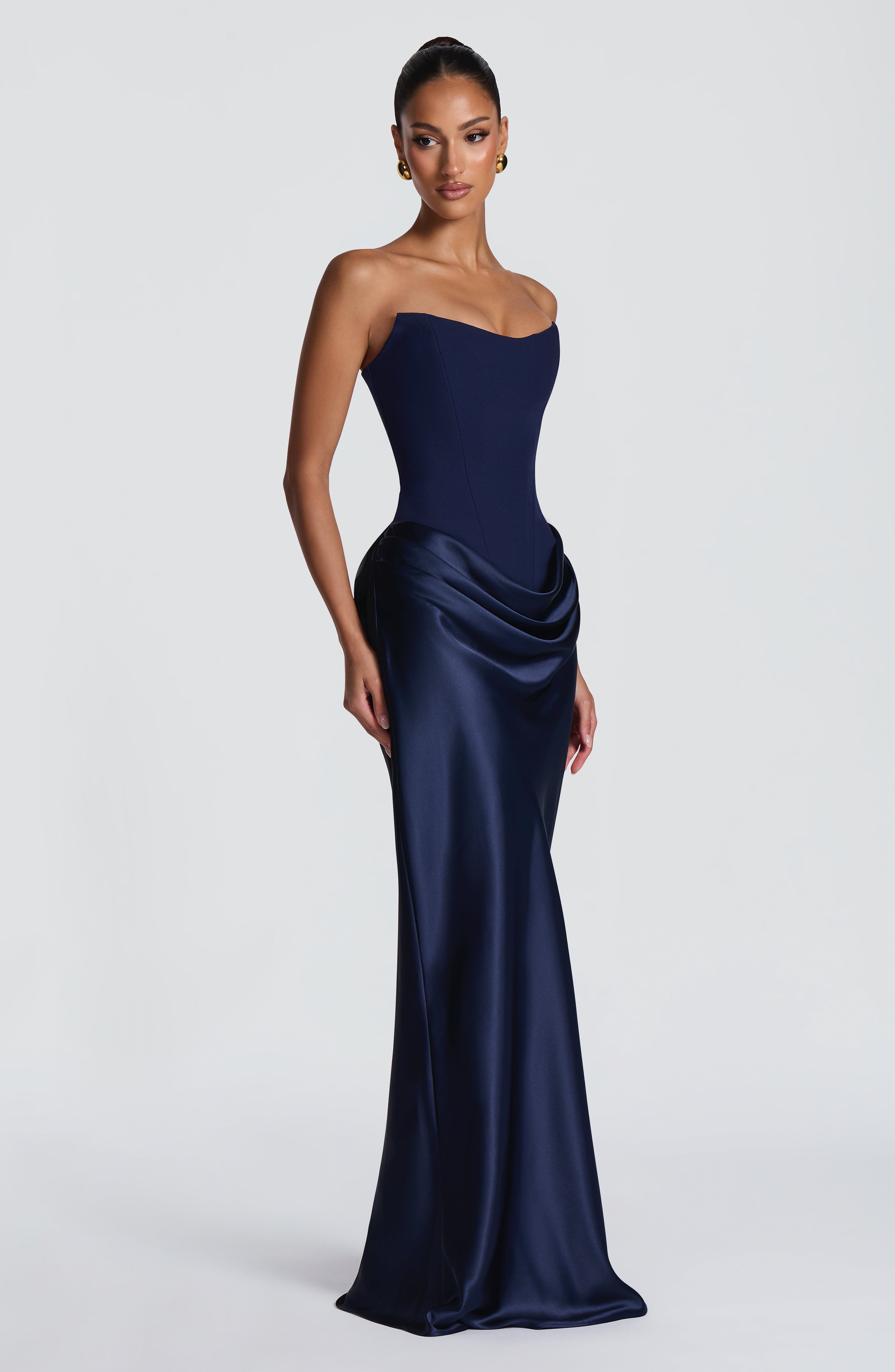 Valentina Satin Maxi Dress