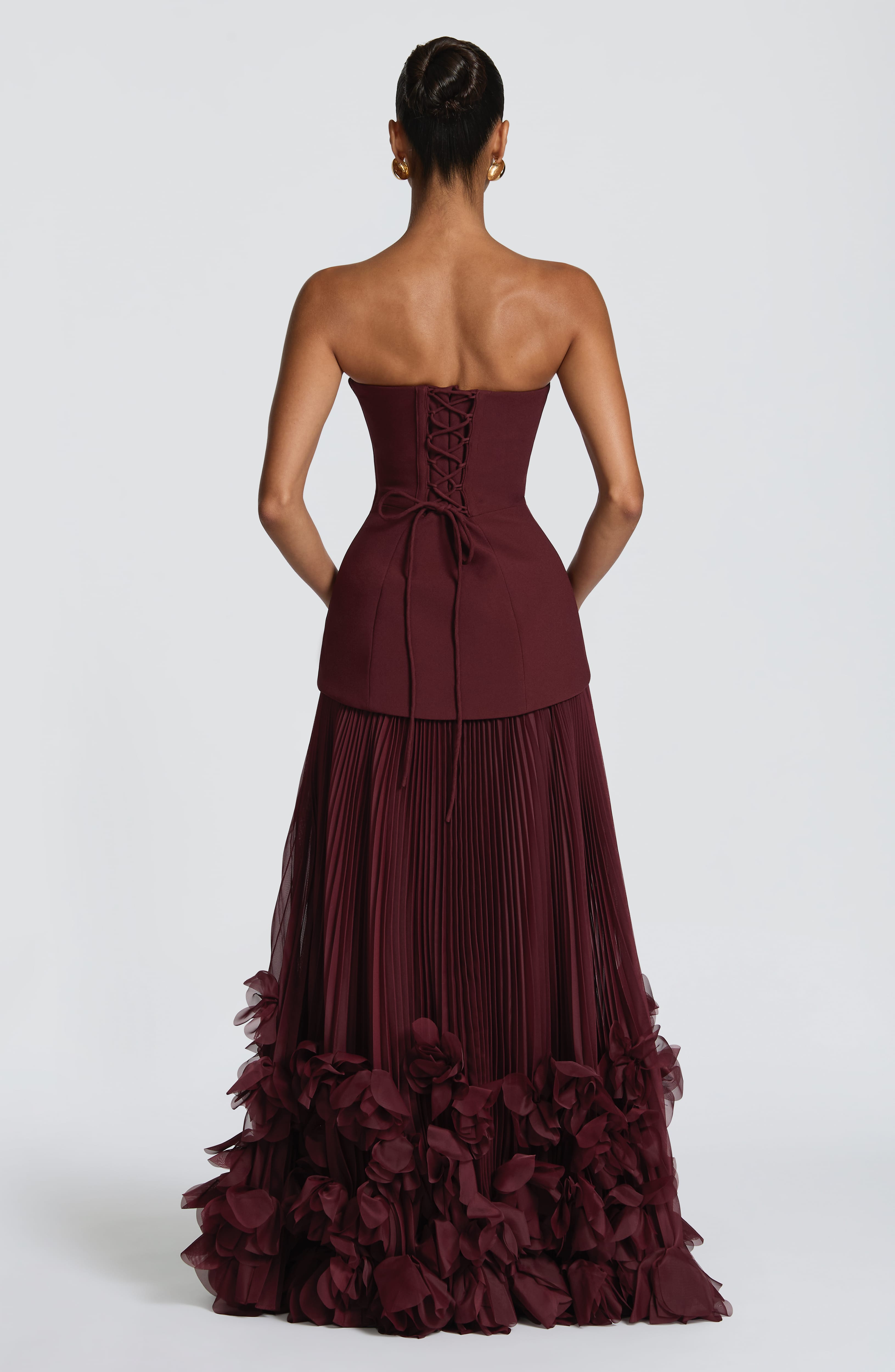 Seraphina Floral Pleated Gown