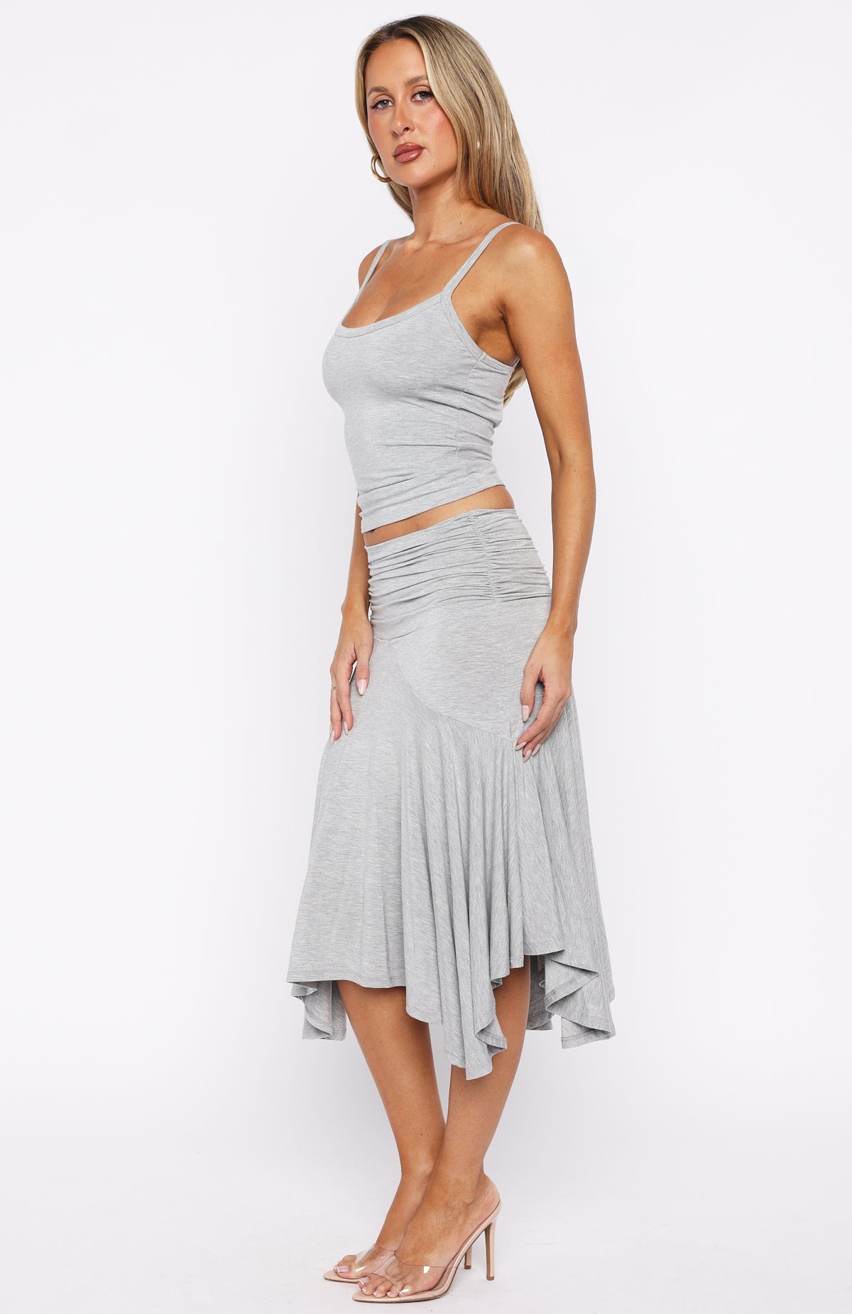 Elara Drape Midi Skirt