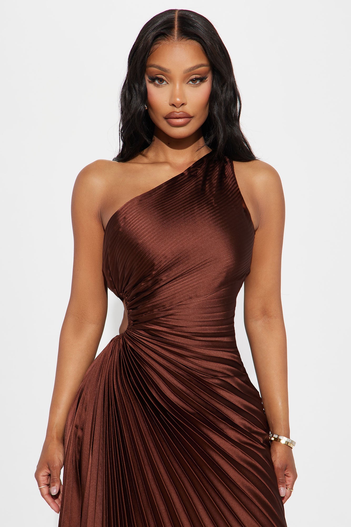 Selene Pleated Maxi Dress