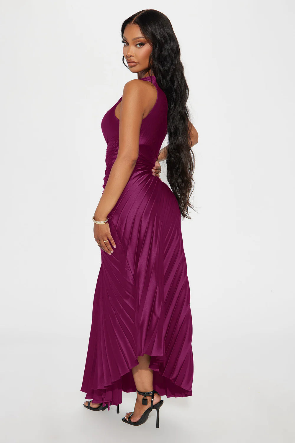Selene Pleated Maxi Dress