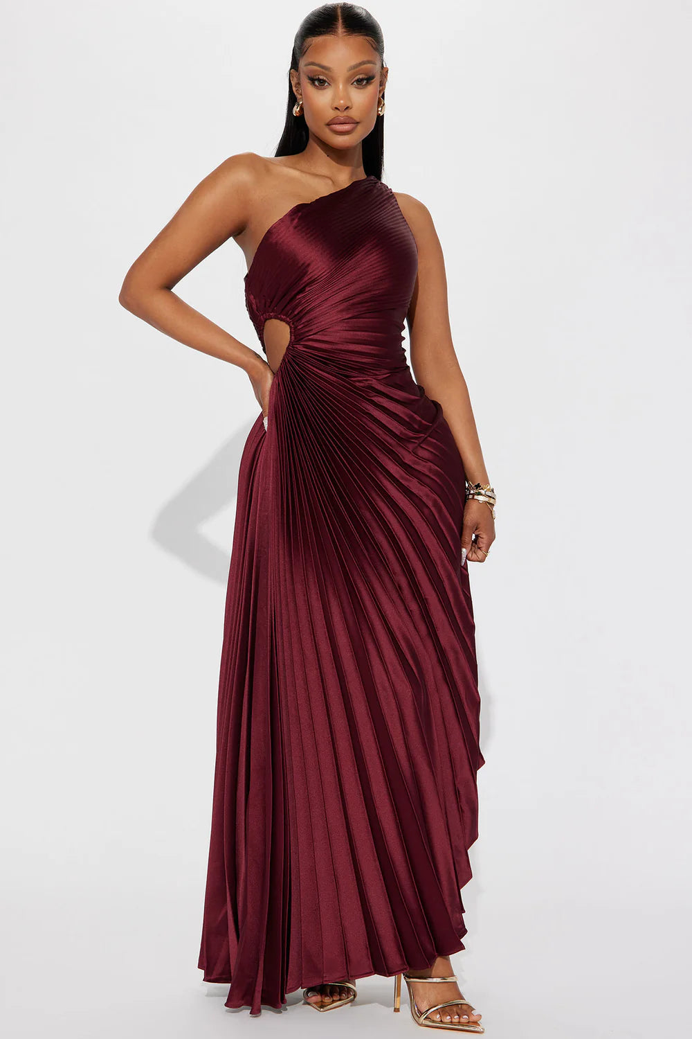 Selene Pleated Maxi Dress