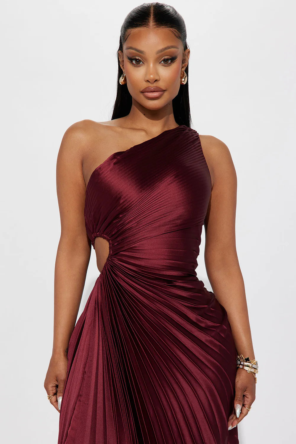 Selene Pleated Maxi Dress
