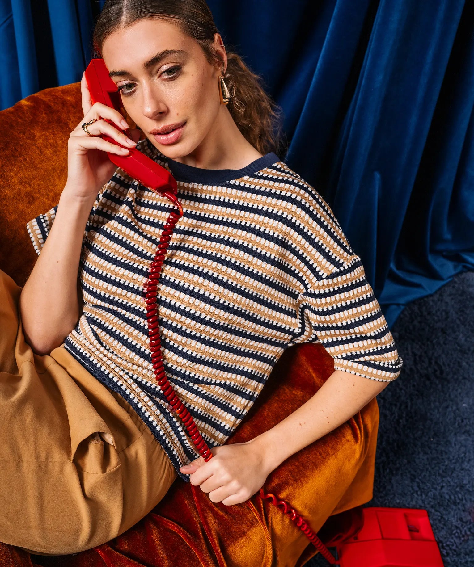 NOVA TEXTURED STRIPE TOP