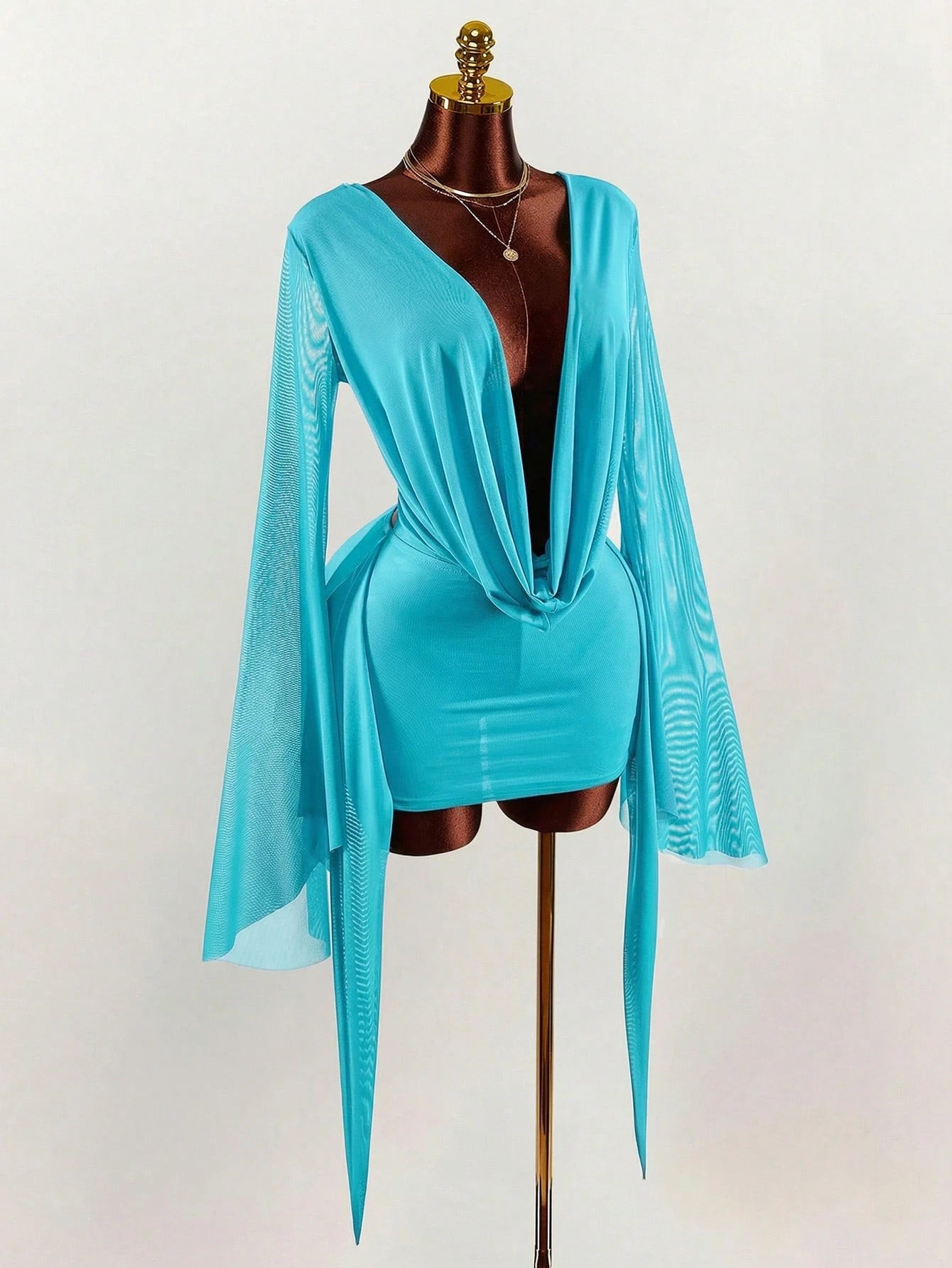 VALENCIA DRAPE MINI DRESS