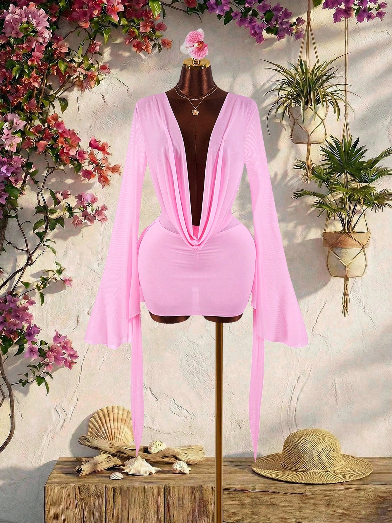 VALENCIA DRAPE MINI DRESS