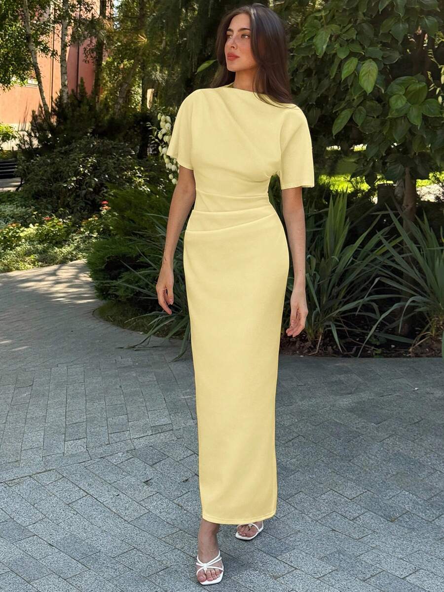 Elara Tailored Maxi Dress