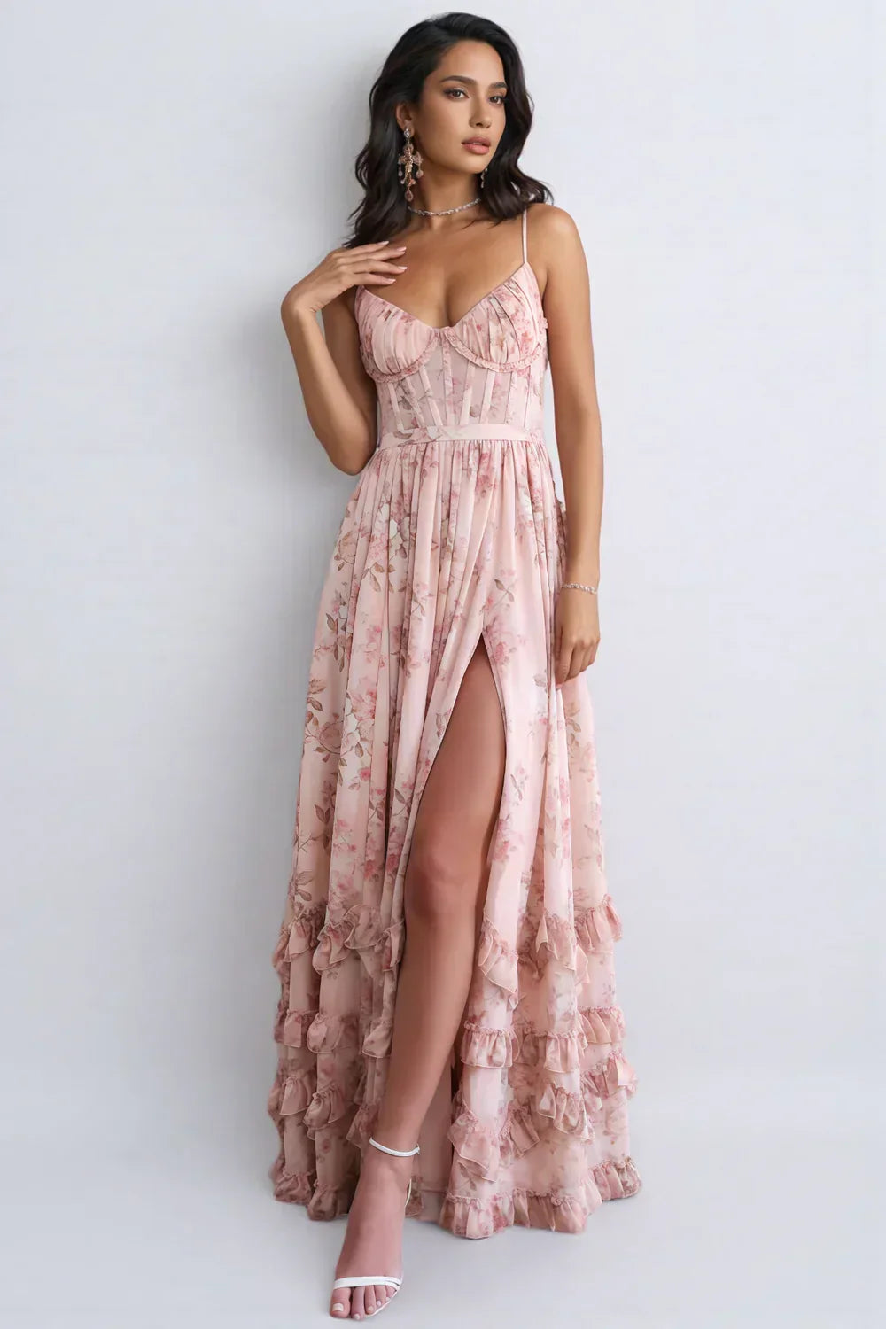 Florence Ruffle Maxi Dress