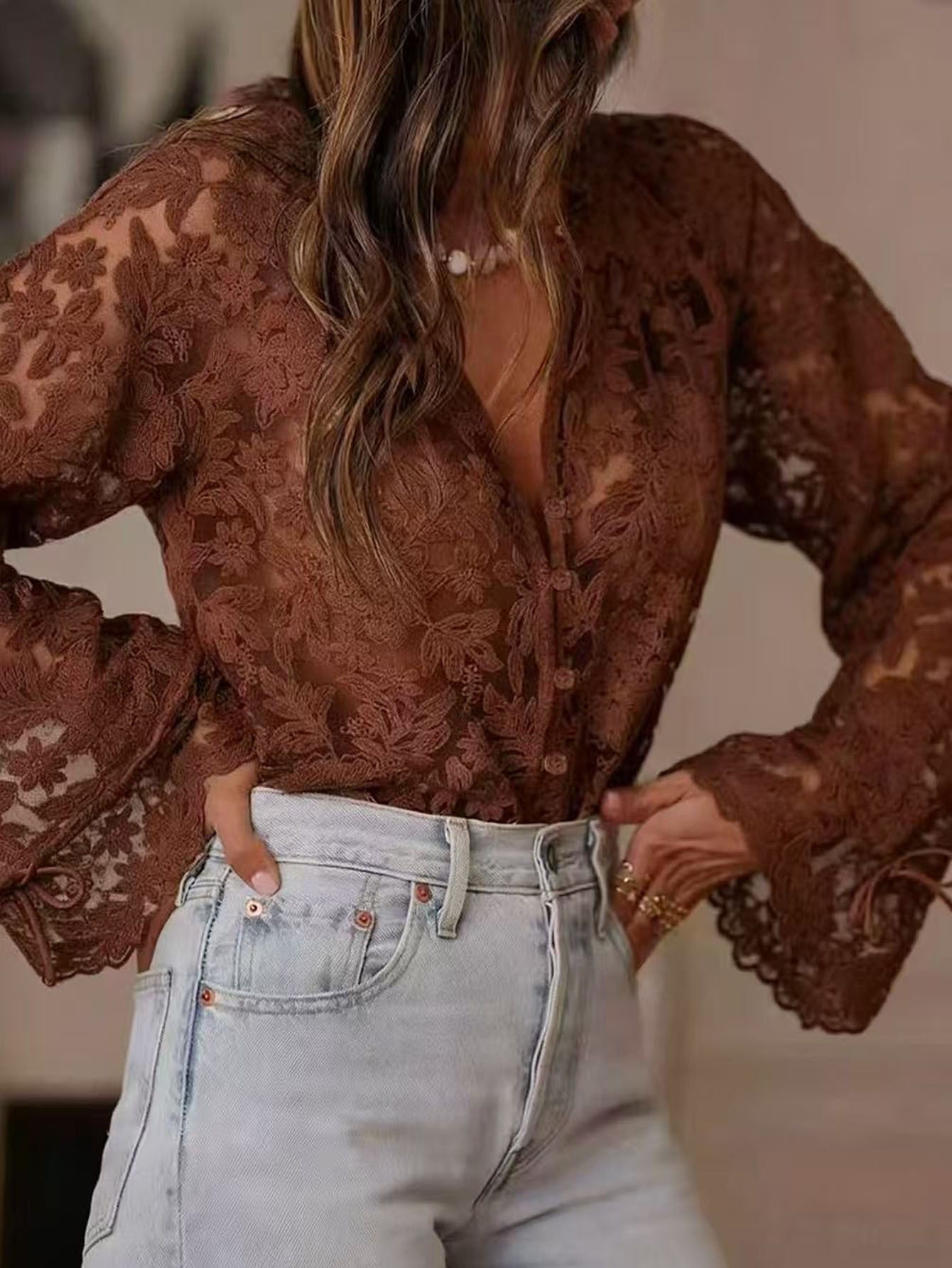 ALBA LACE SHIRT