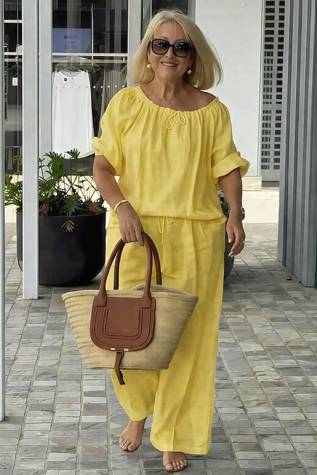 Amalfi Cotton Linen Co-Ord Set