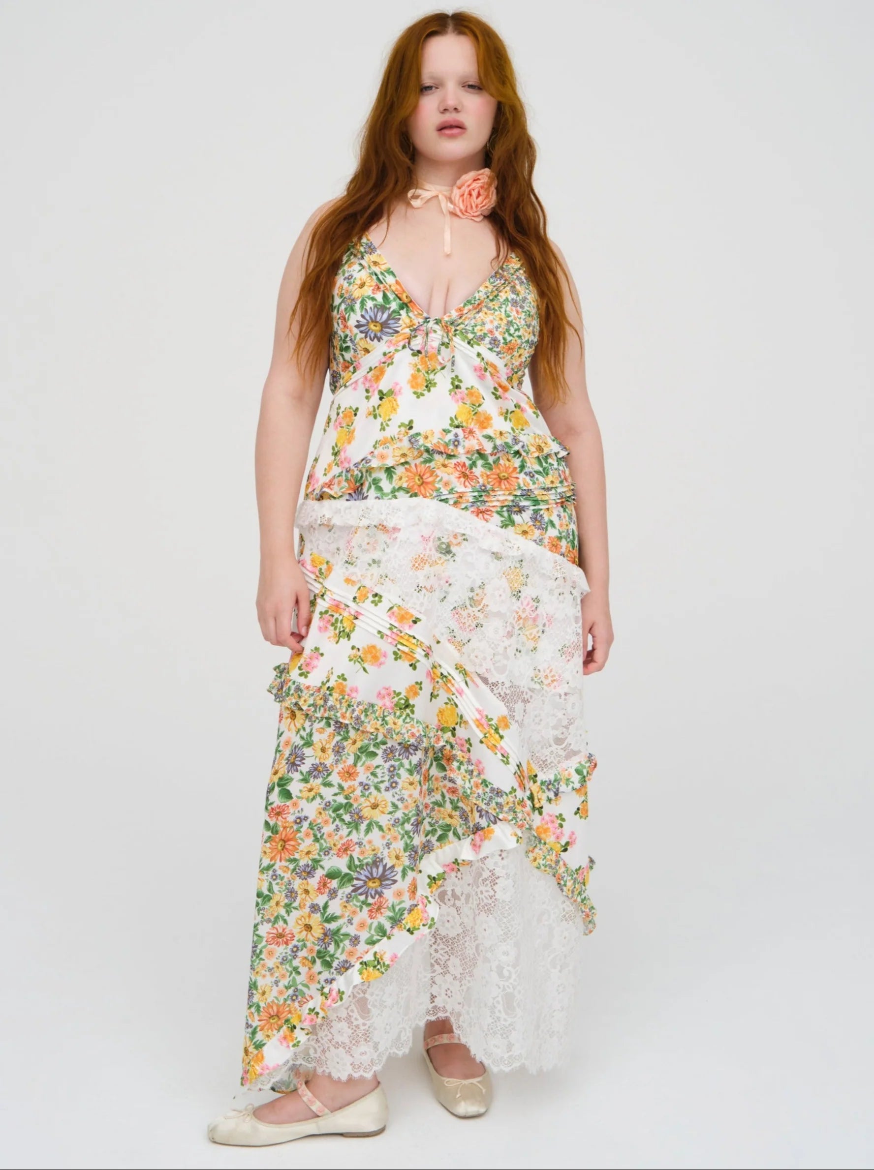 Rosalie Floral Lace Maxi Dress