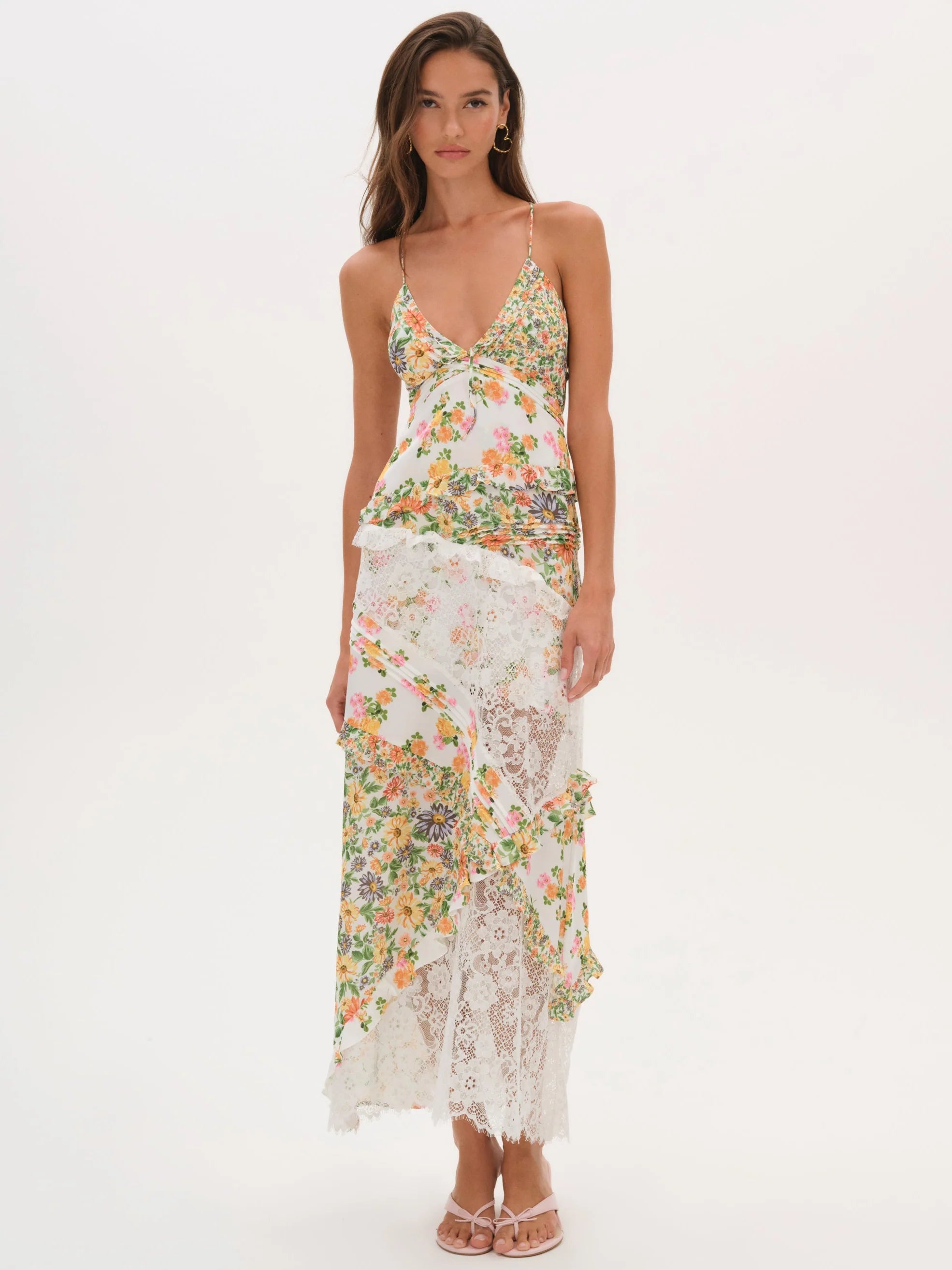 Rosalie Floral Lace Maxi Dress