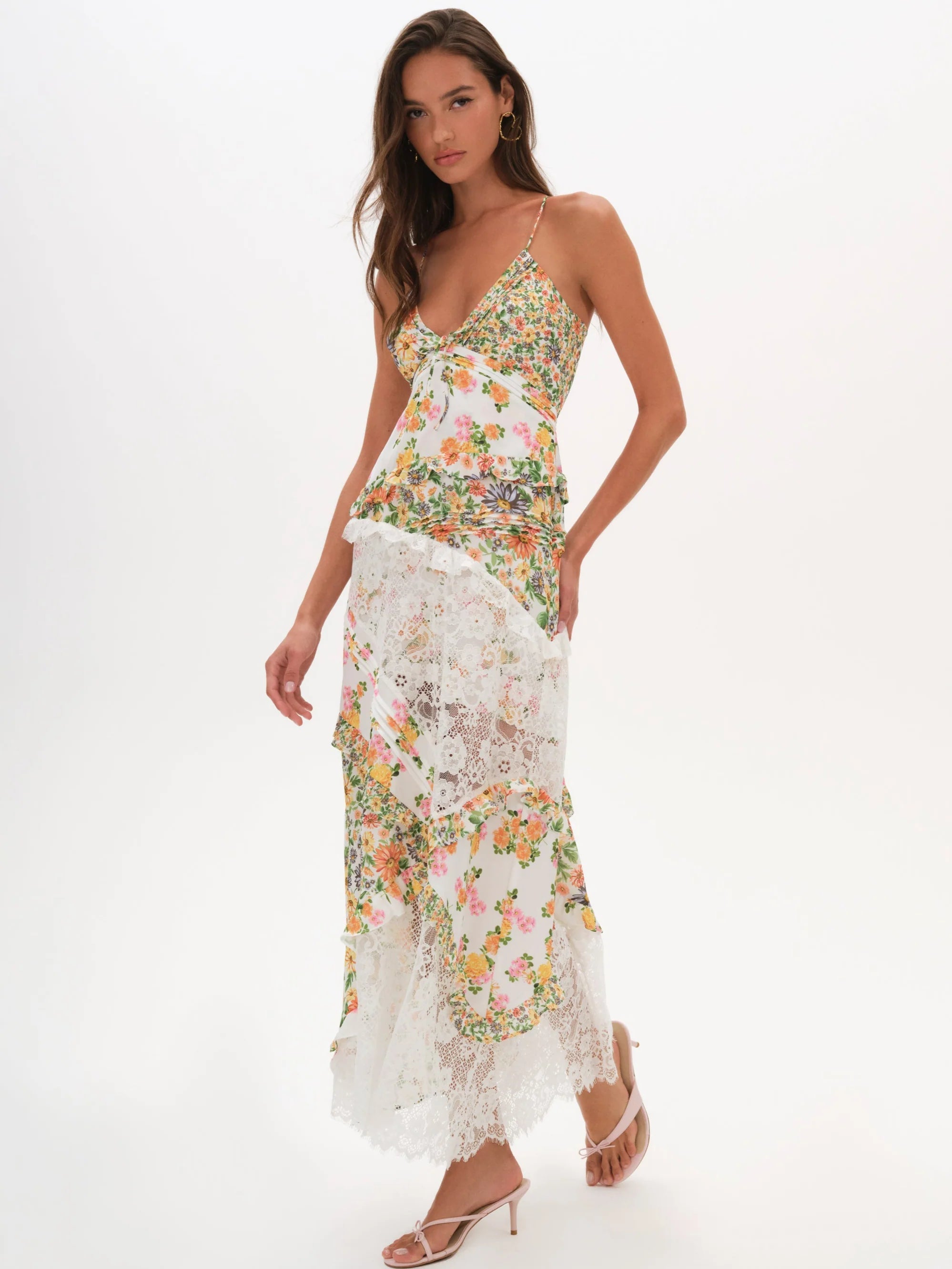 Rosalie Floral Lace Maxi Dress