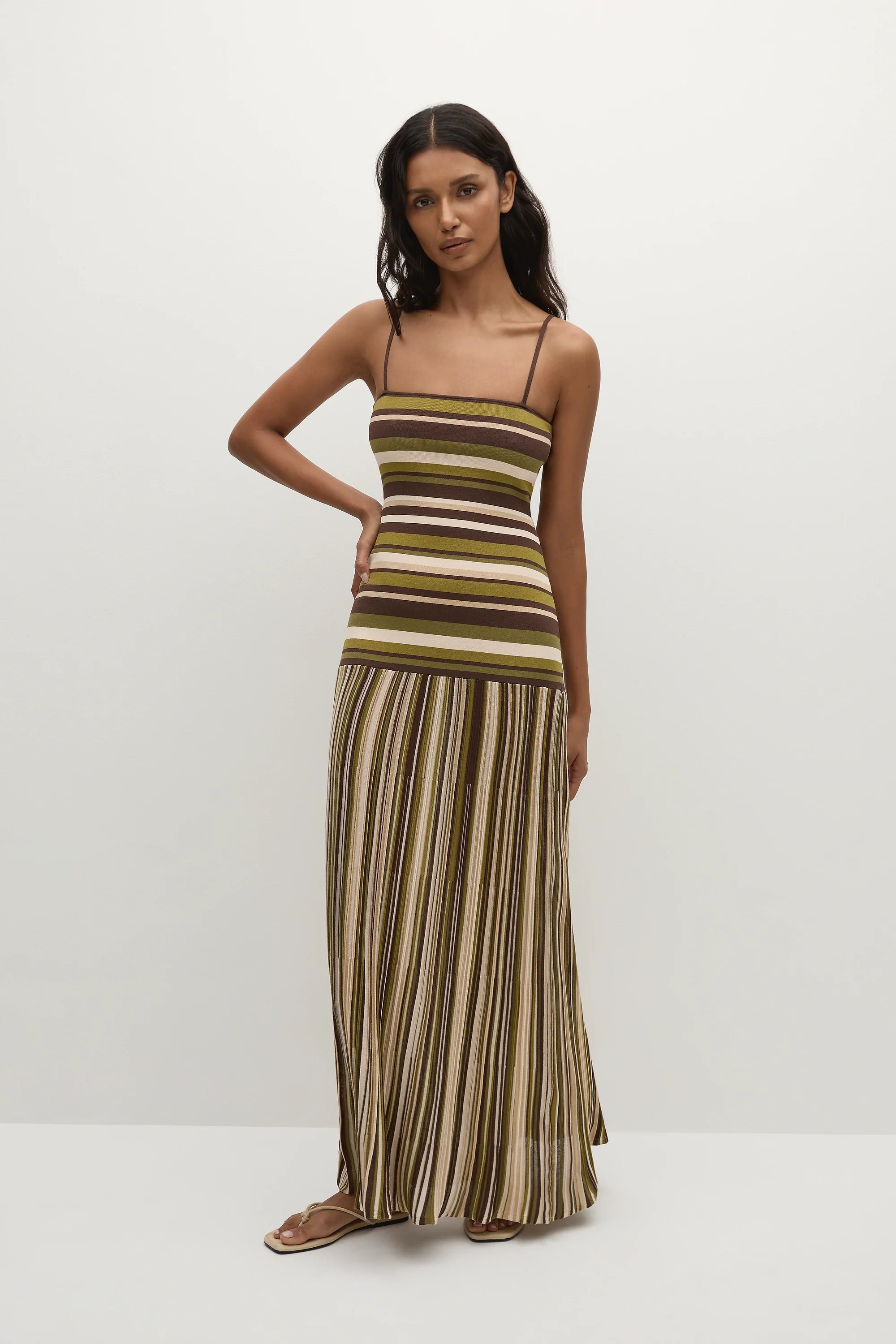 Sienna Stripe Knit Maxi Dress