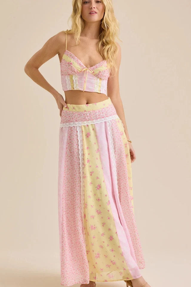 Rosalie Patchwork Maxi Co-Ord Set