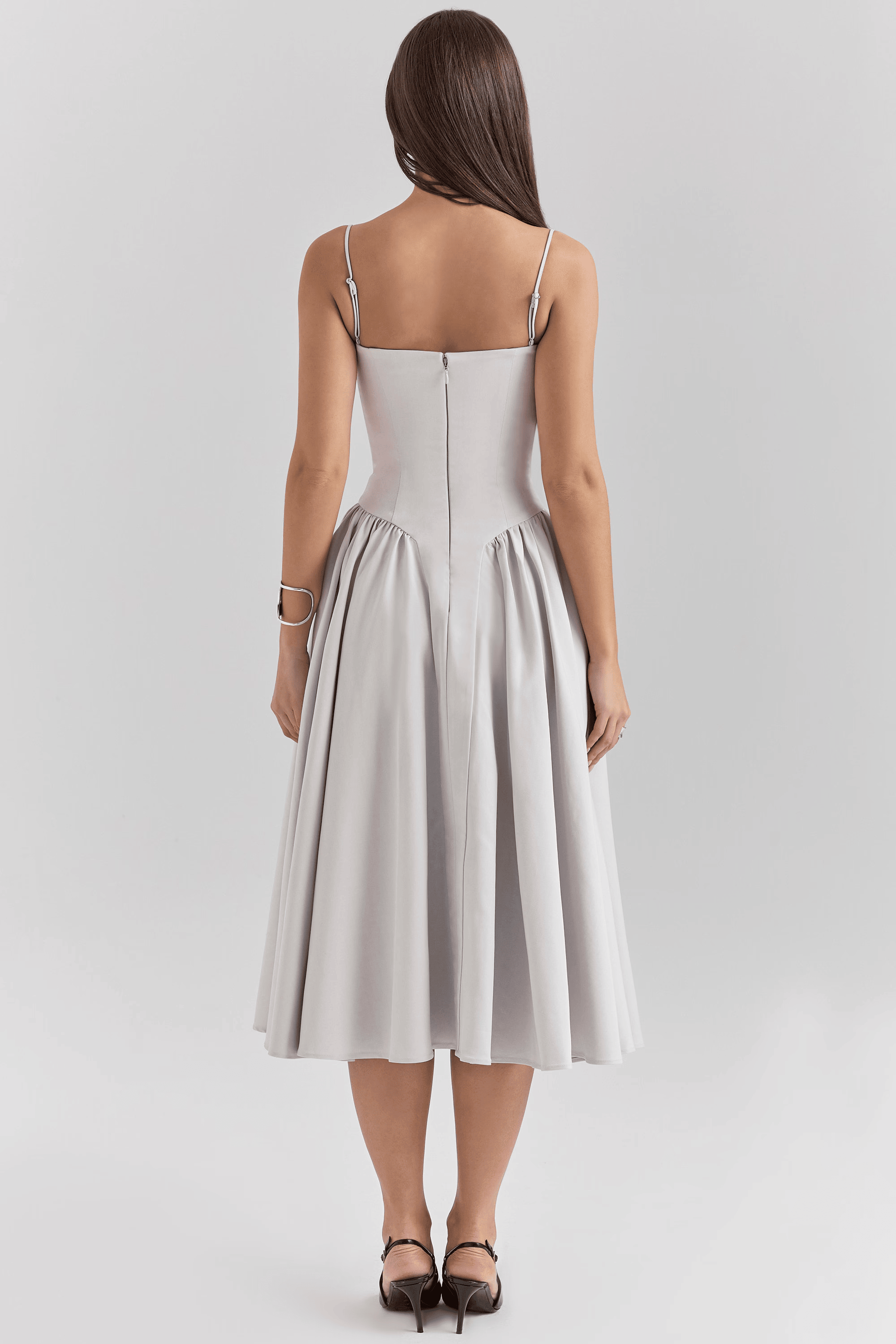 ELENA STRUCTURED MIDI DRESS