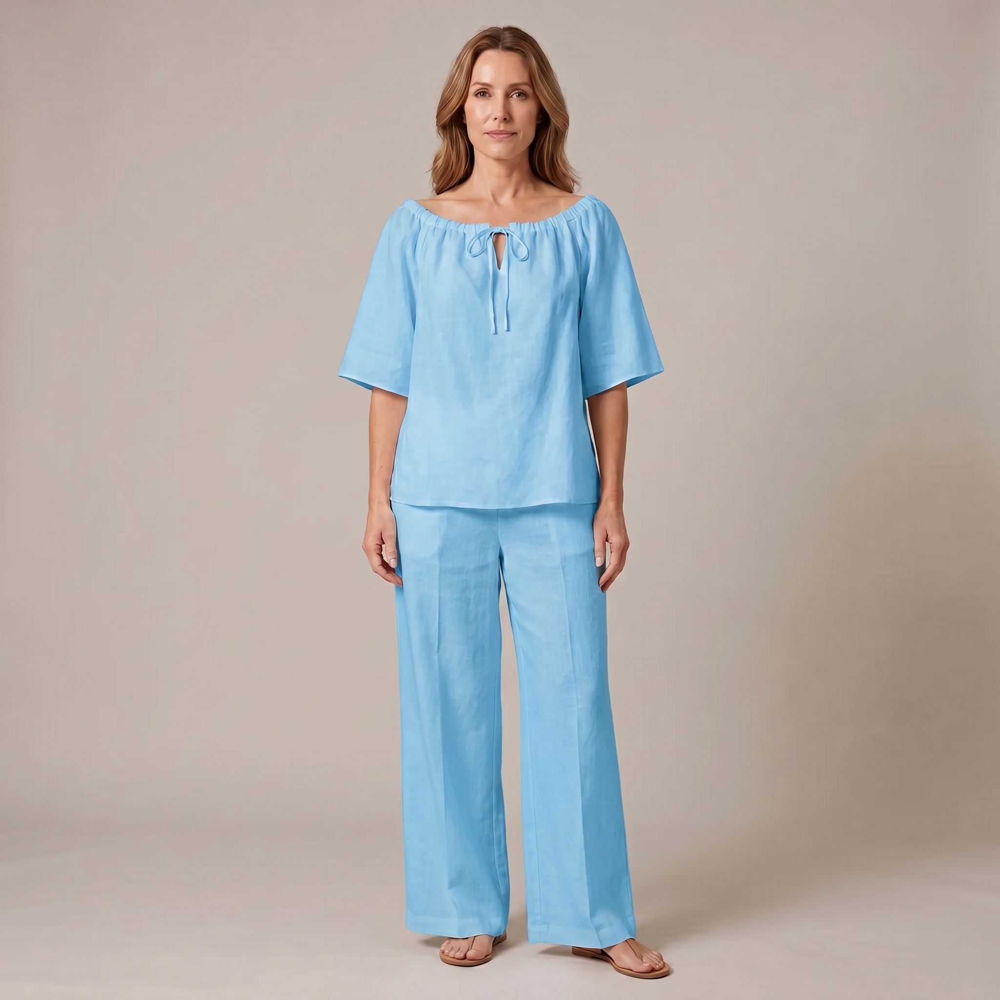 Amalfi Cotton Linen Co-Ord Set