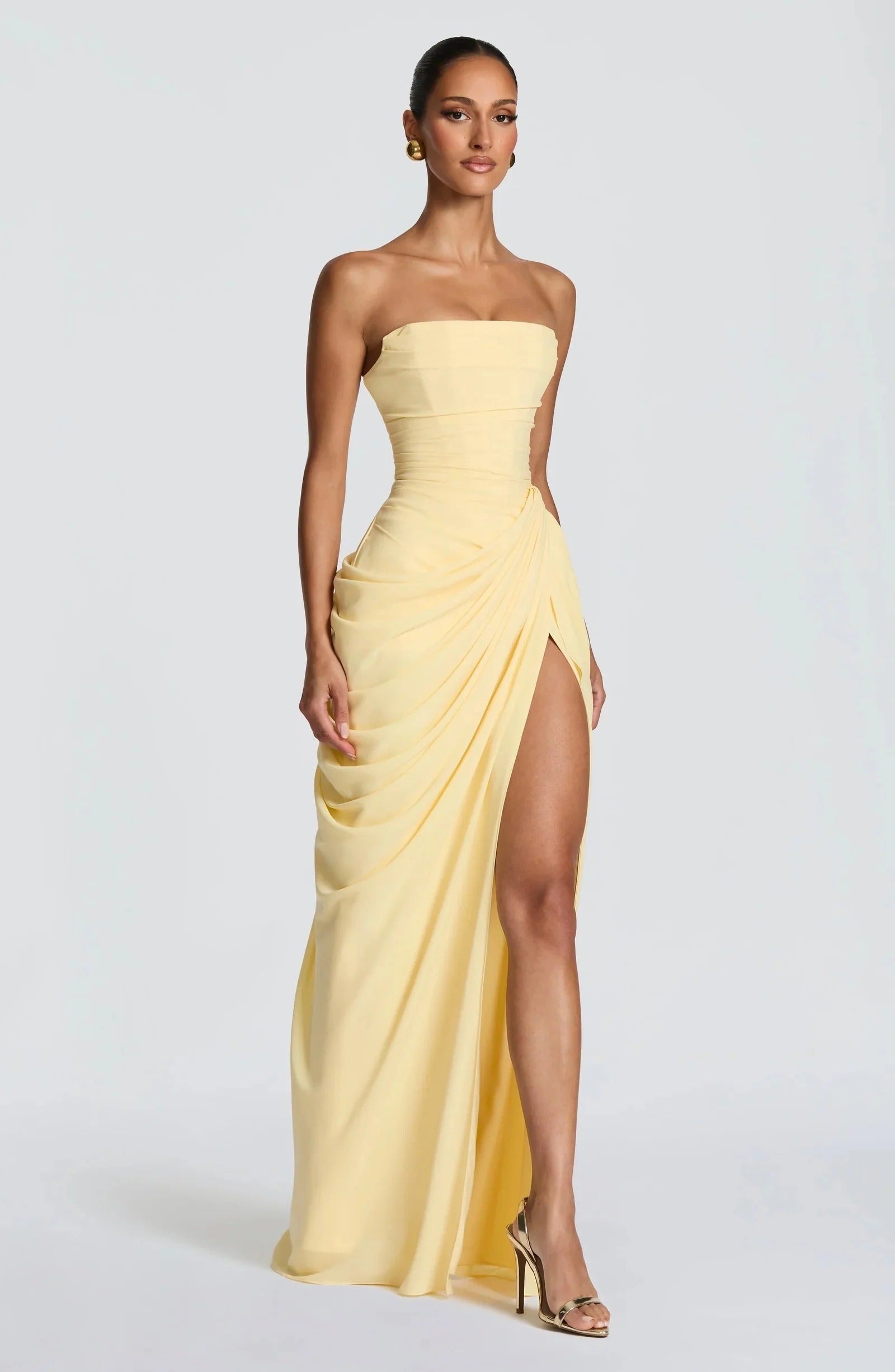 Livia Draped Maxi Dress