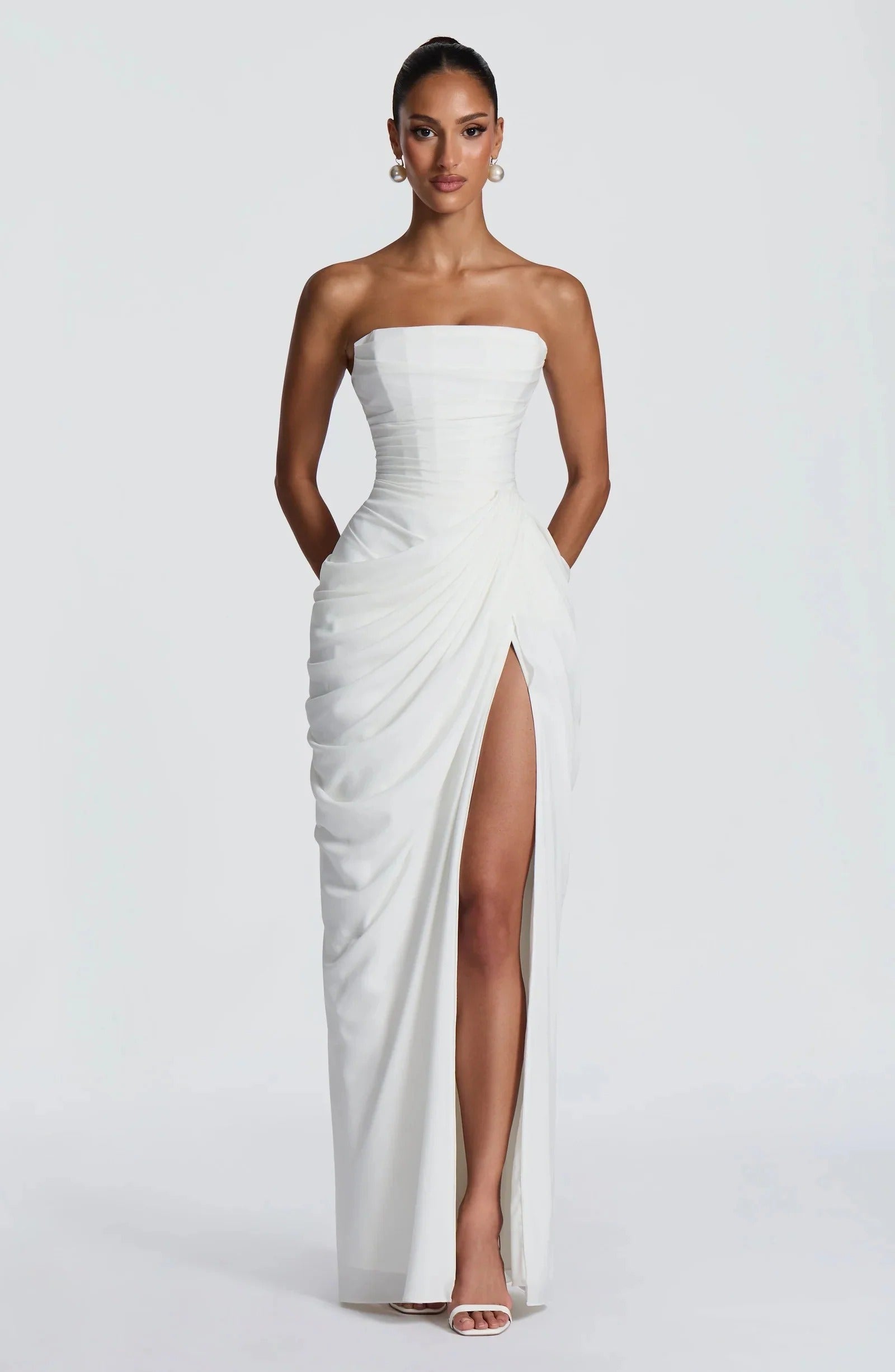 Livia Draped Maxi Dress