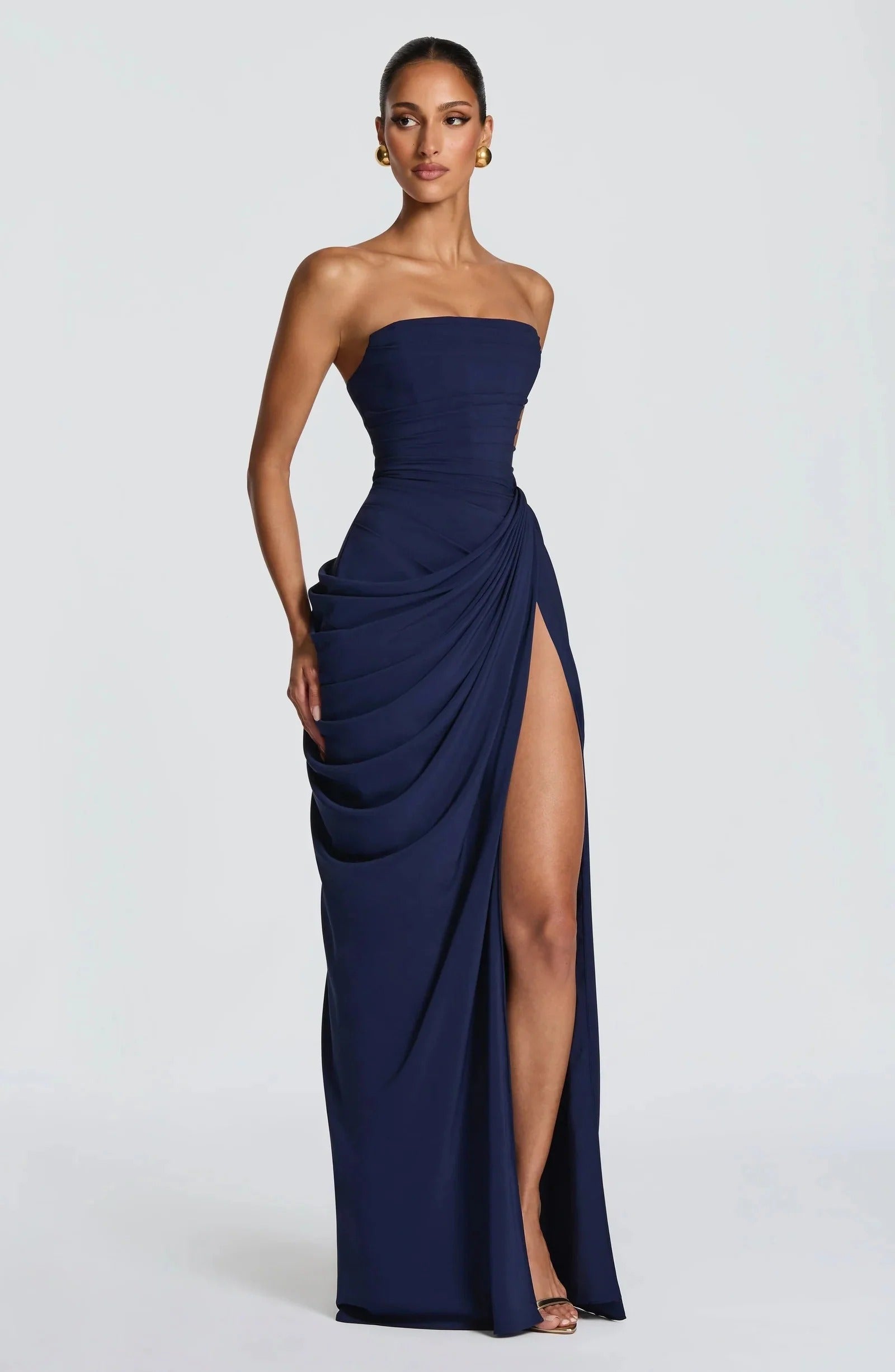 Livia Draped Maxi Dress