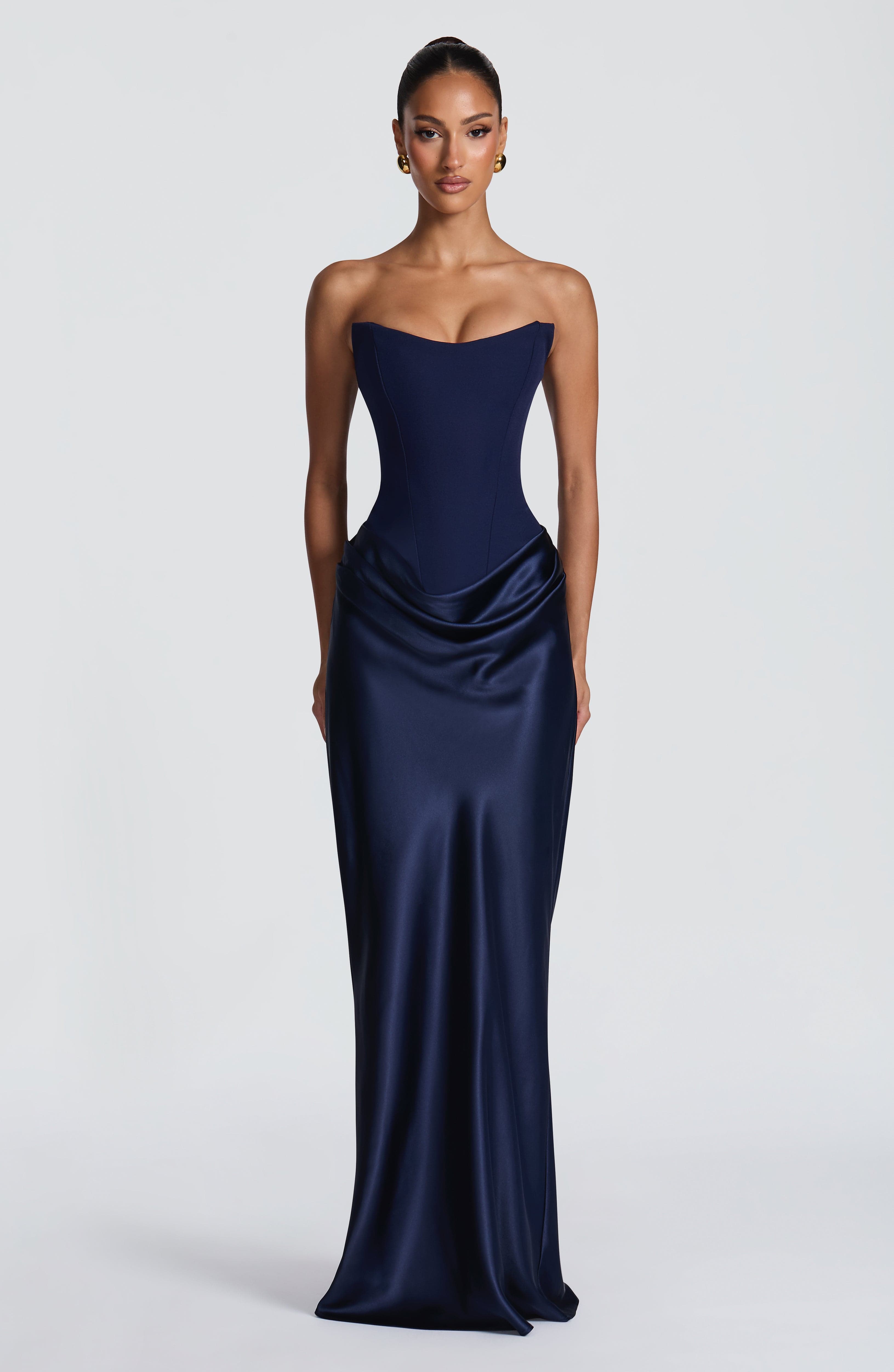 Valentina Satin Maxi Dress