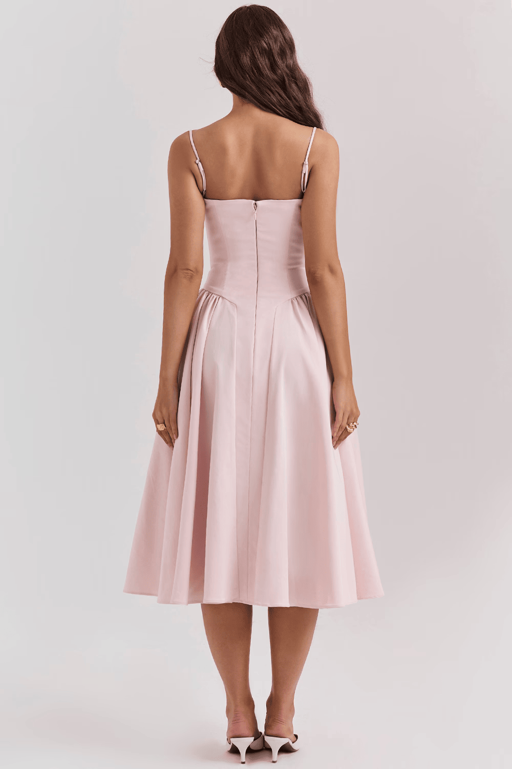 ELENA STRUCTURED MIDI DRESS