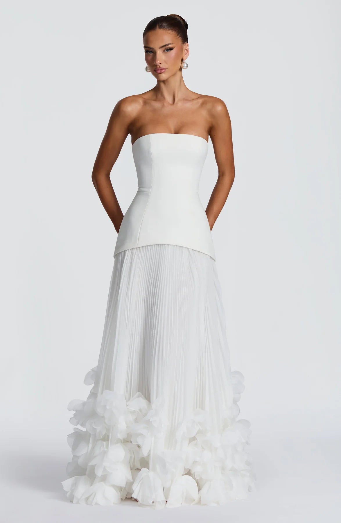 Seraphina Floral Pleated Gown