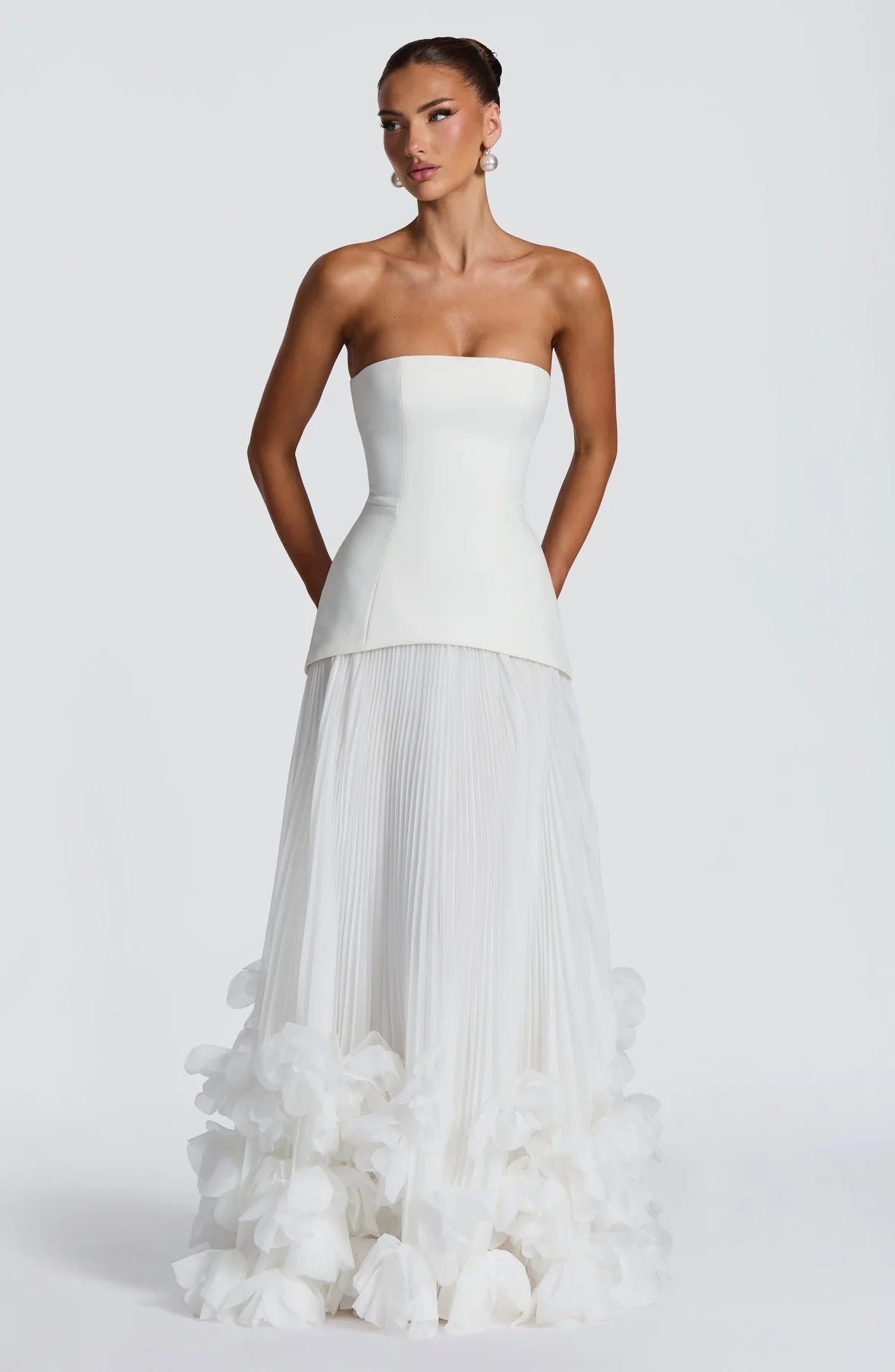 Seraphina Floral Pleated Gown