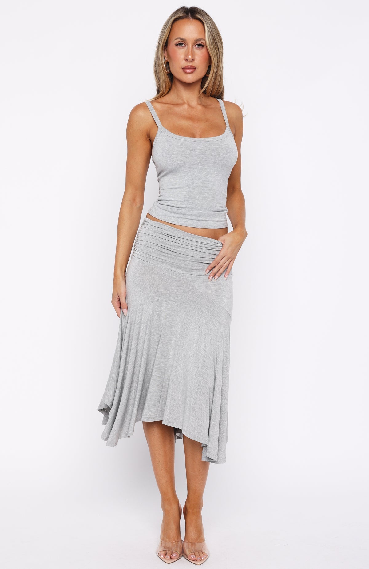 Elara Drape Midi Skirt